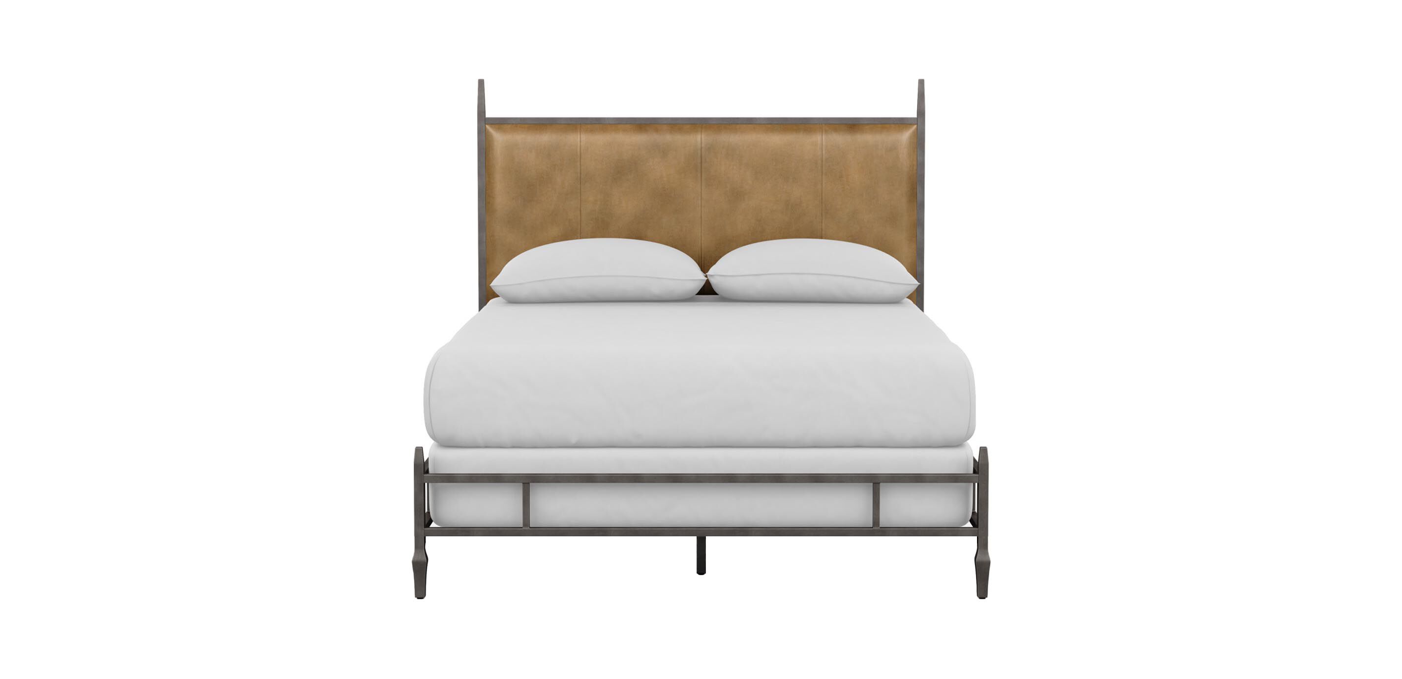Lincoln Leather Upholstered Bed