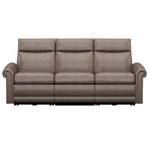 Conover Roll-Arm Wall-Reclining Modular Leather Sofa image
