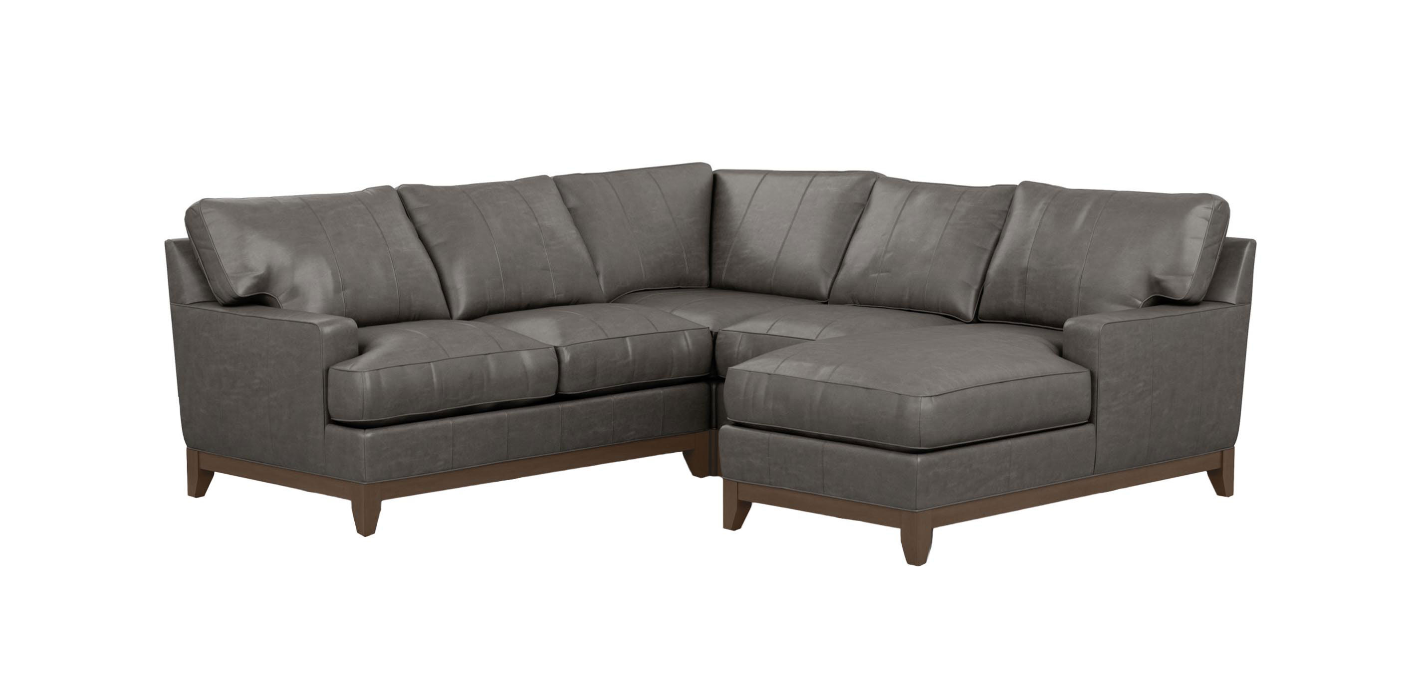 Arcata Four-Piece Leather Sectional with Chaise_2