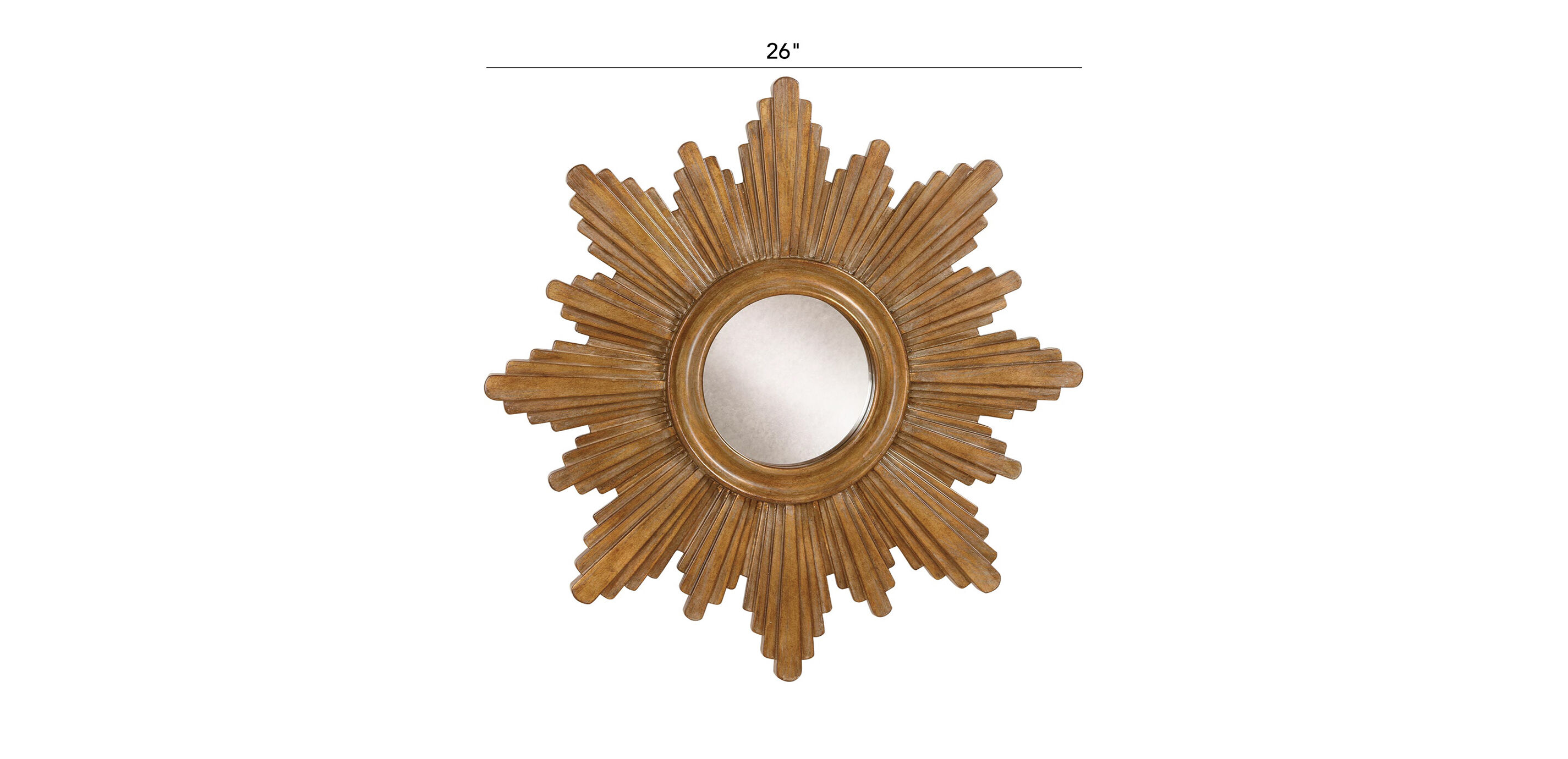 26" Gold Sunburst Mirror_1