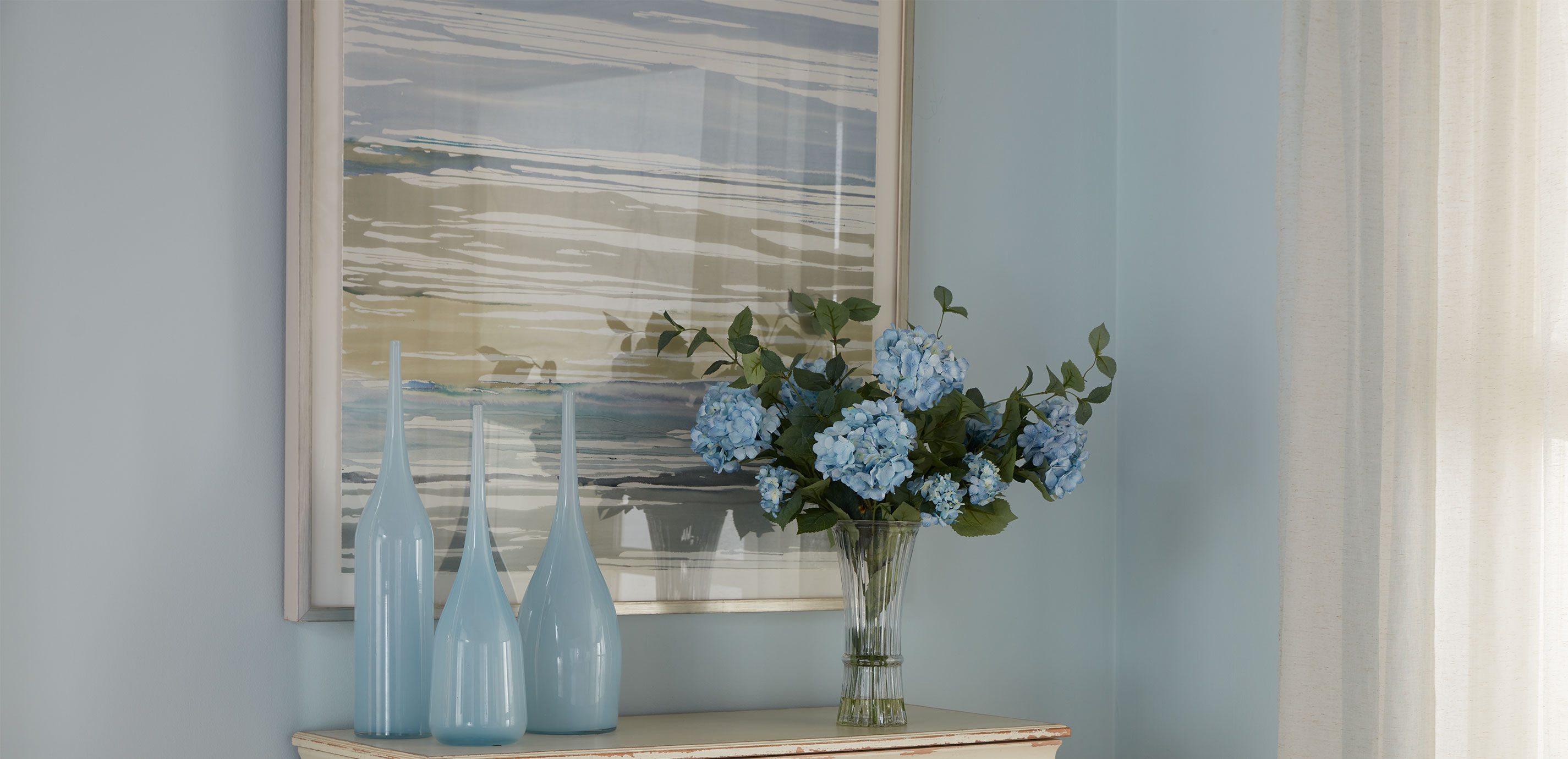 Blue Glass Goddess Vase_3