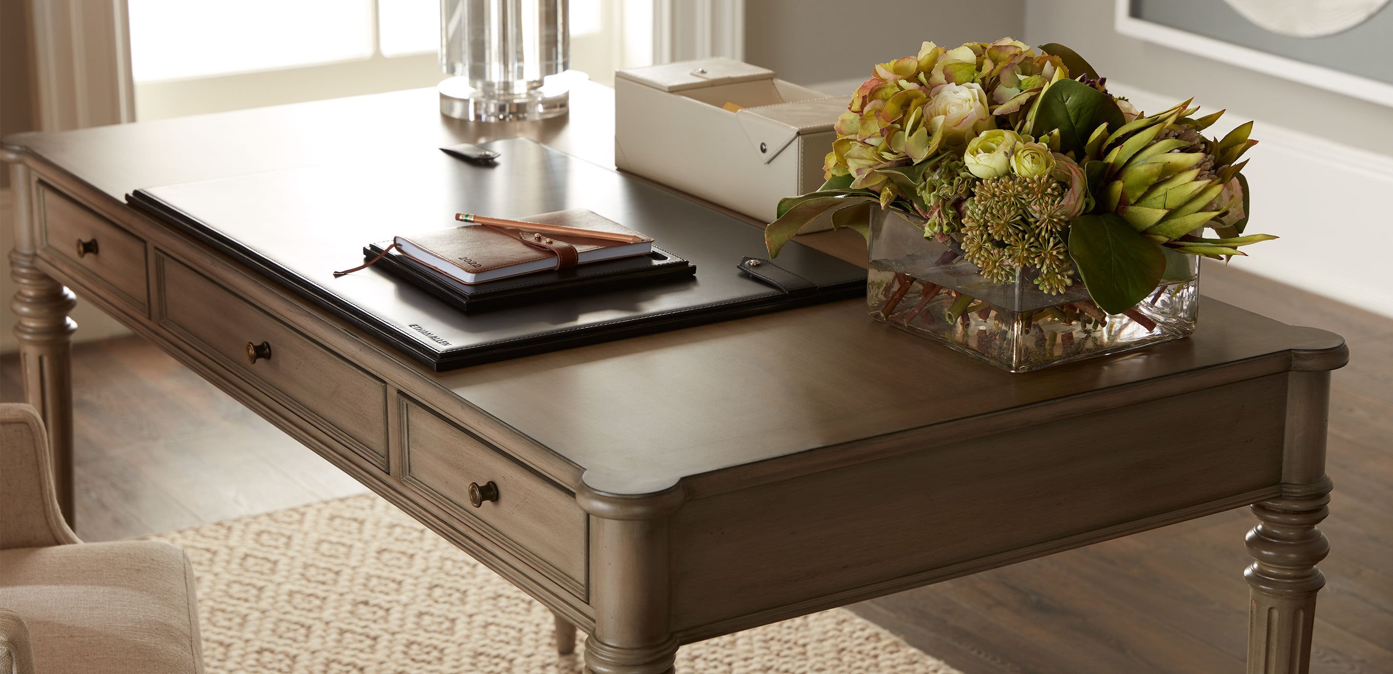 Custom Turret-Corner Home Office Desk_4