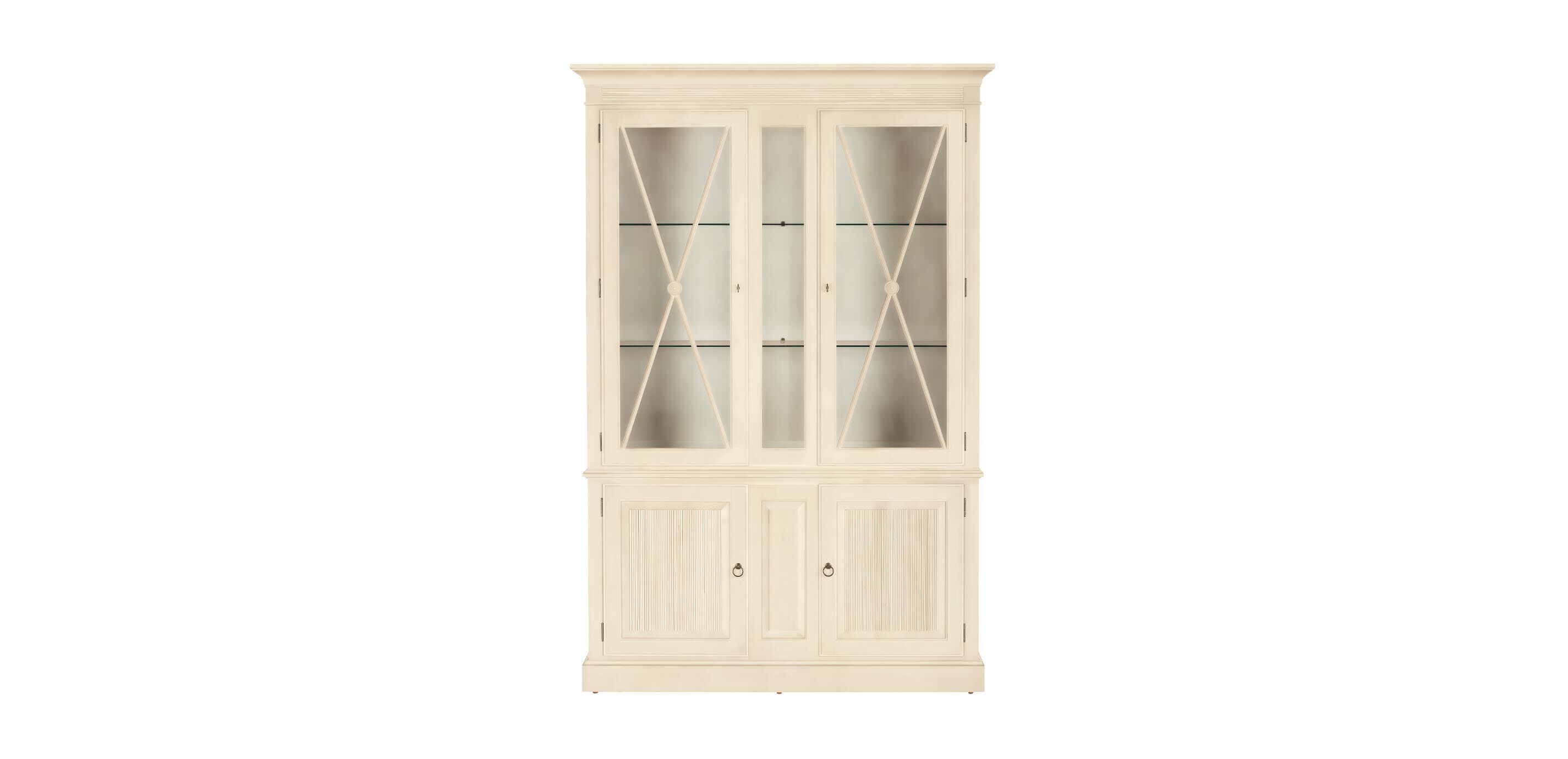 Davos Tall Display Cabinet with Glass Doors