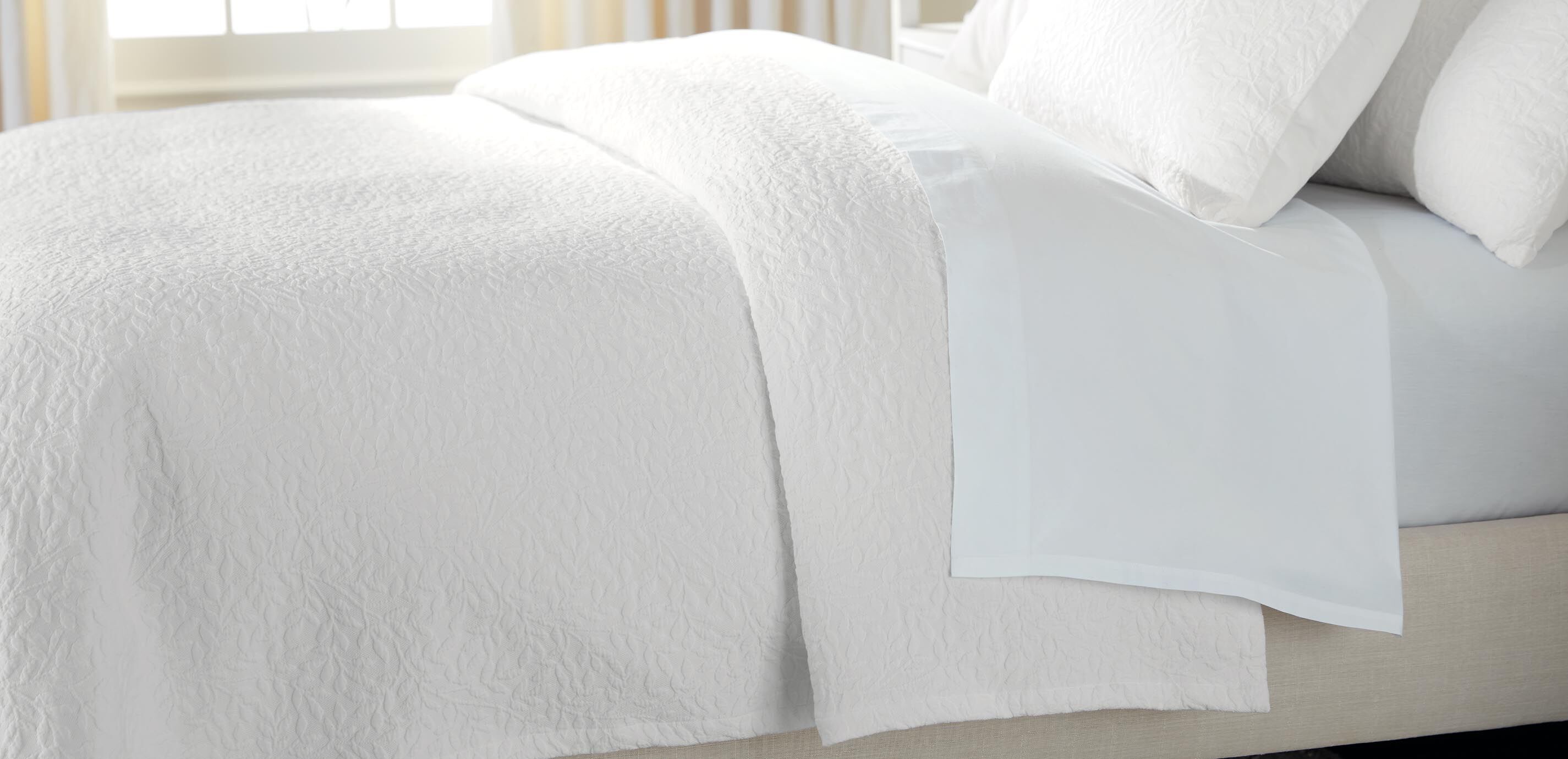 Matelass&eacute; Vine Coverlet and Shams Set_3