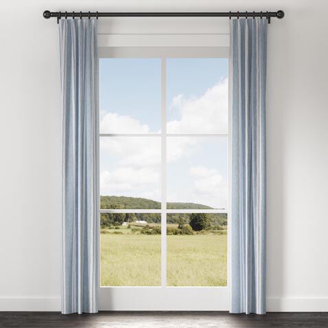 Cabana Stripe Linen Drapery Panel image DP1034