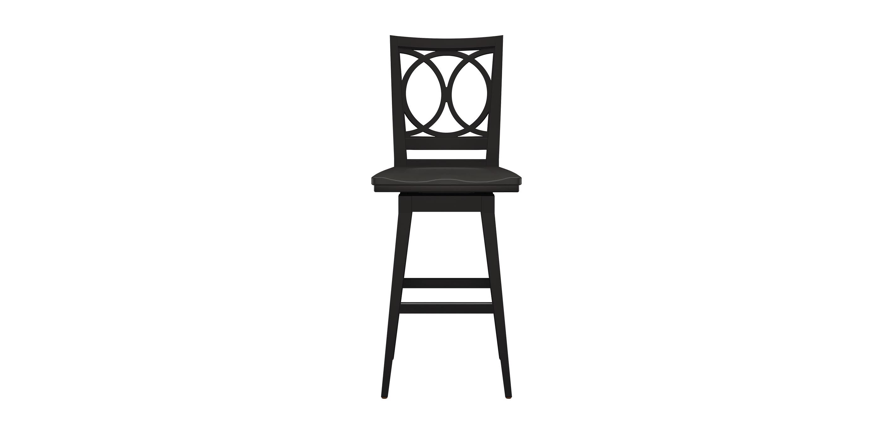 Cyra Swivel Barstool, Wood Seat