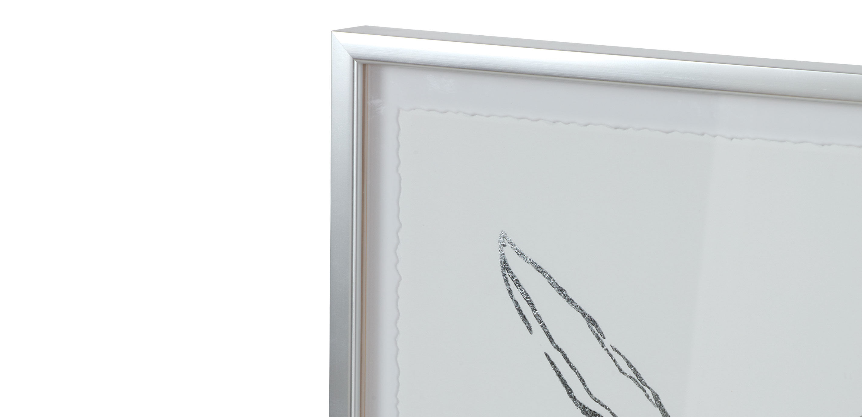 Silver Foil Floral I_2