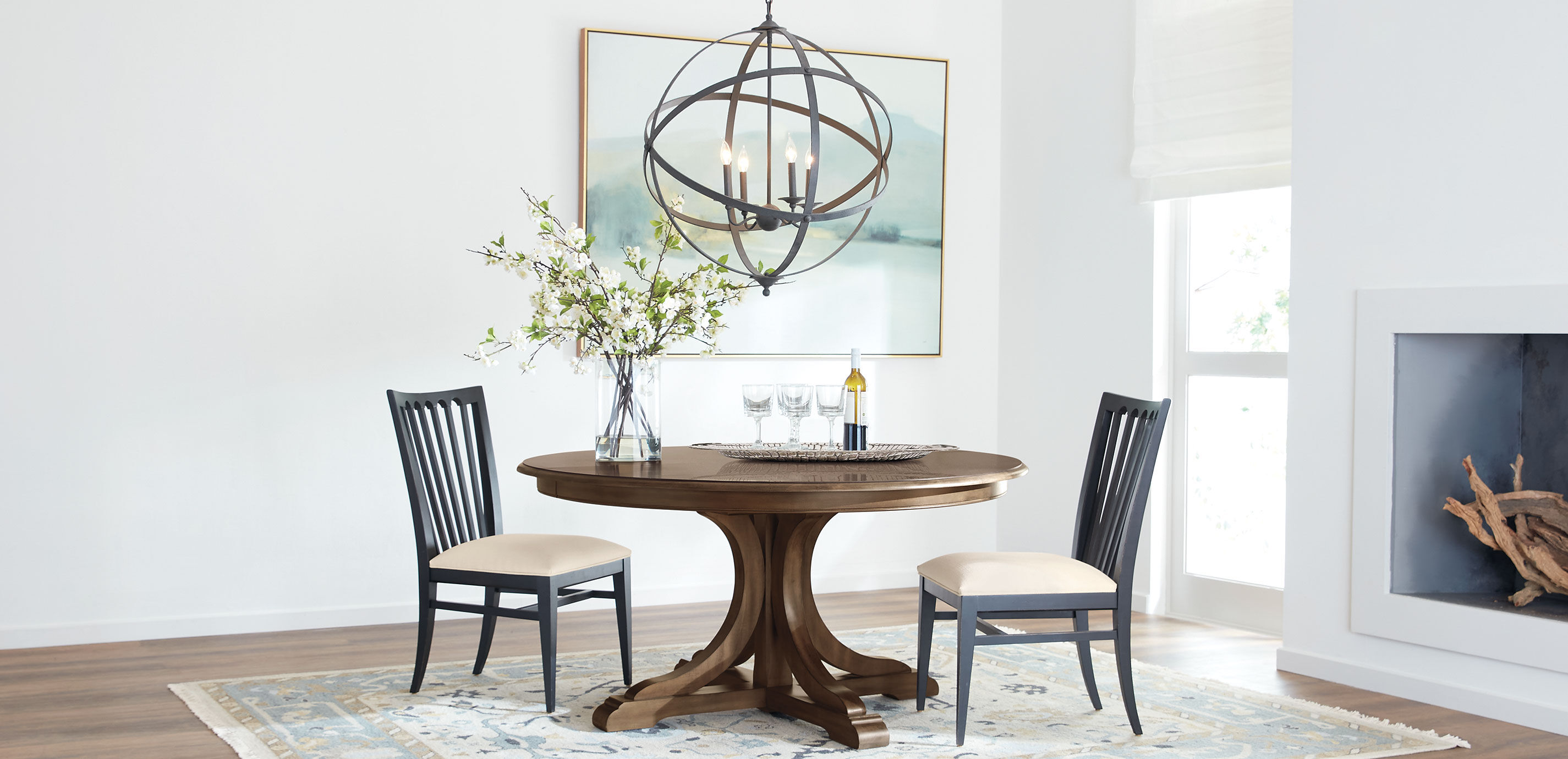 White Plum Blossom Arrangement in Tall Vase_10