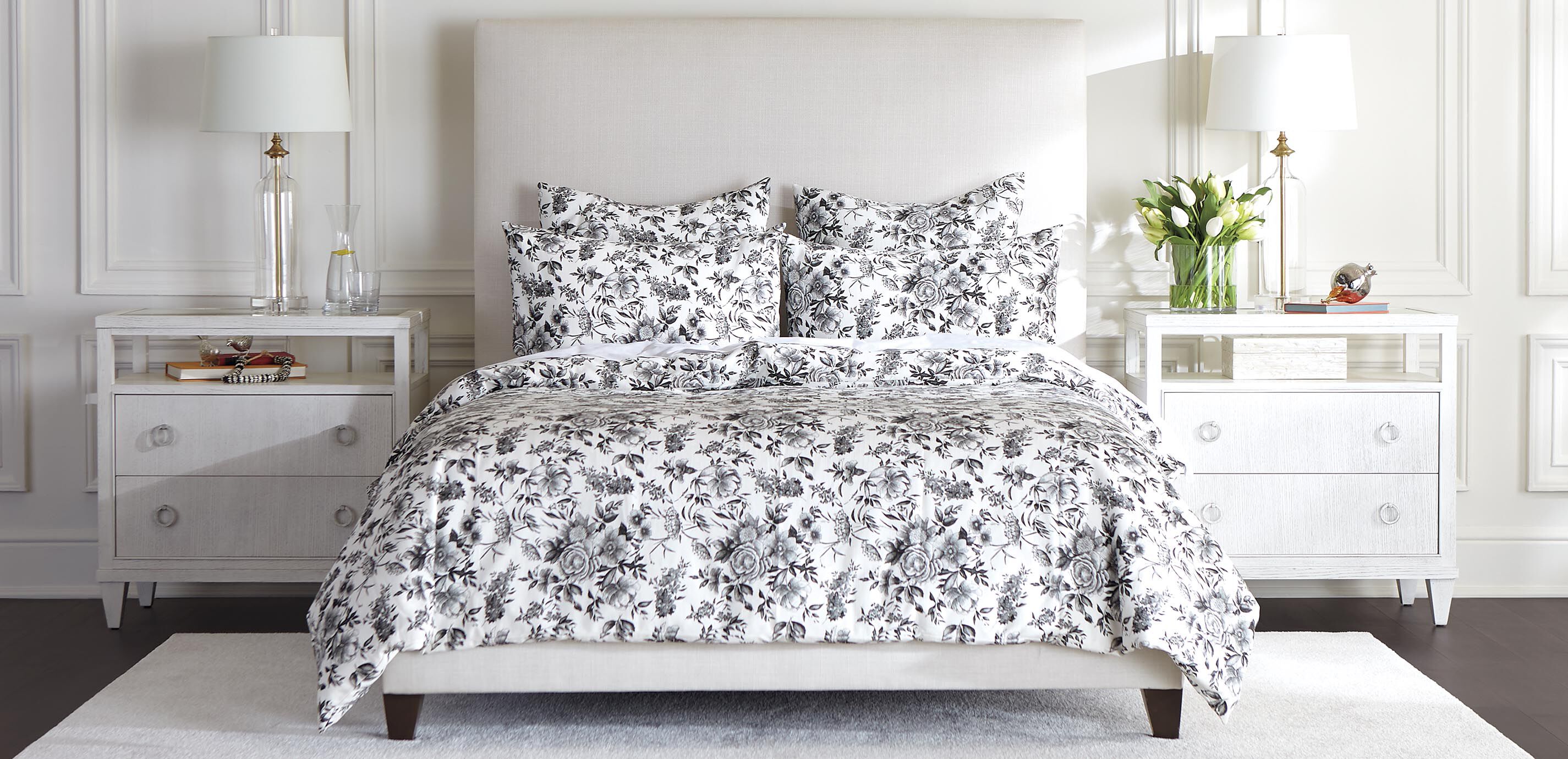 Black & White Printed Duvet Cover Set
