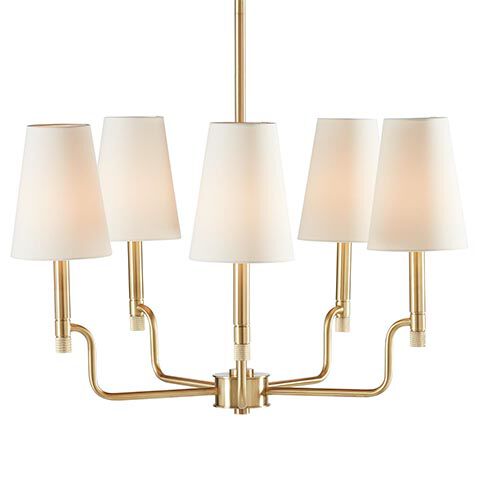 Turnbull Small Chandelier, Polished Brass image