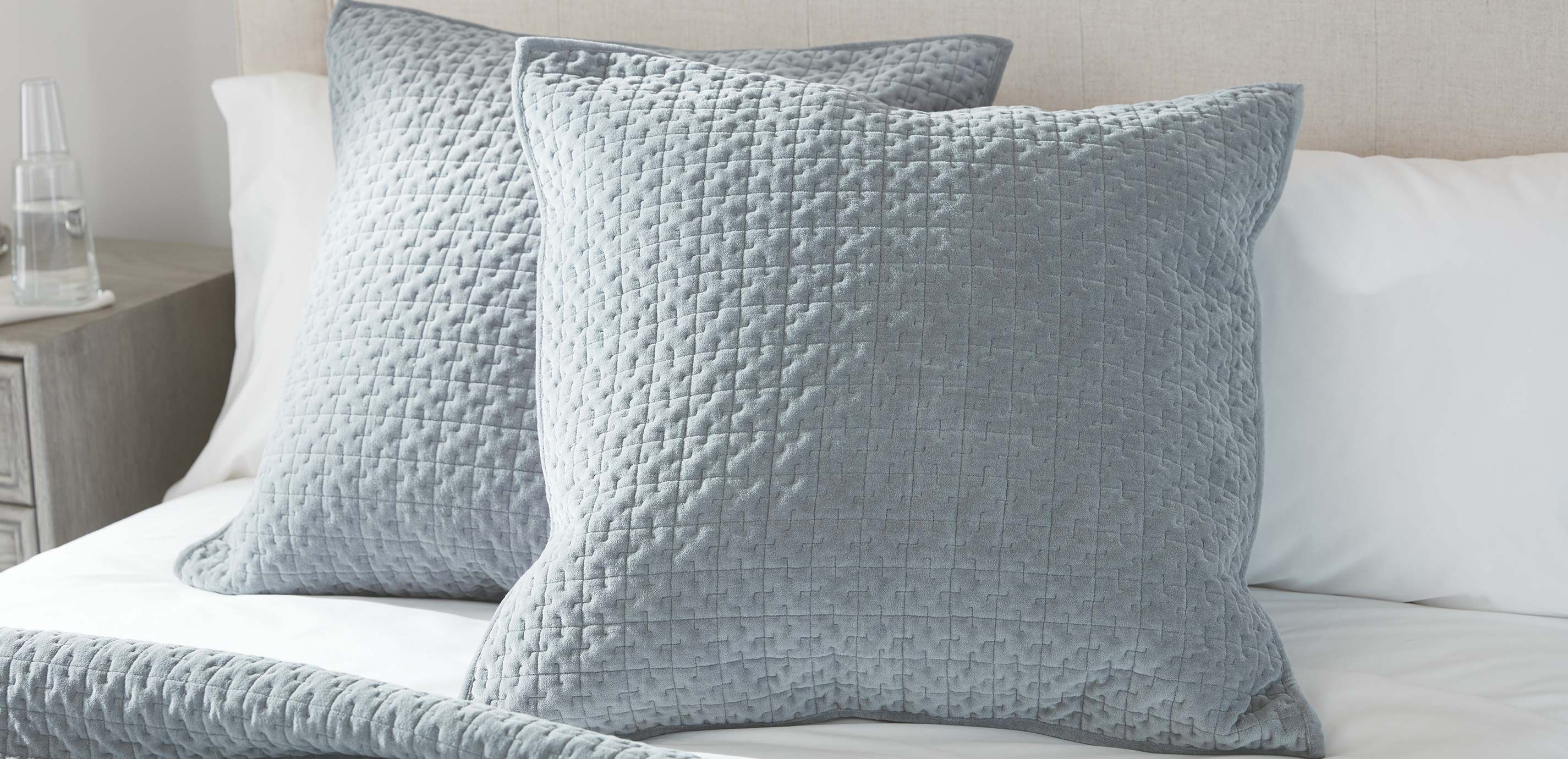 Salena Velvet Shams, Slate_3