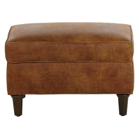 Malone Leather Ottoman image