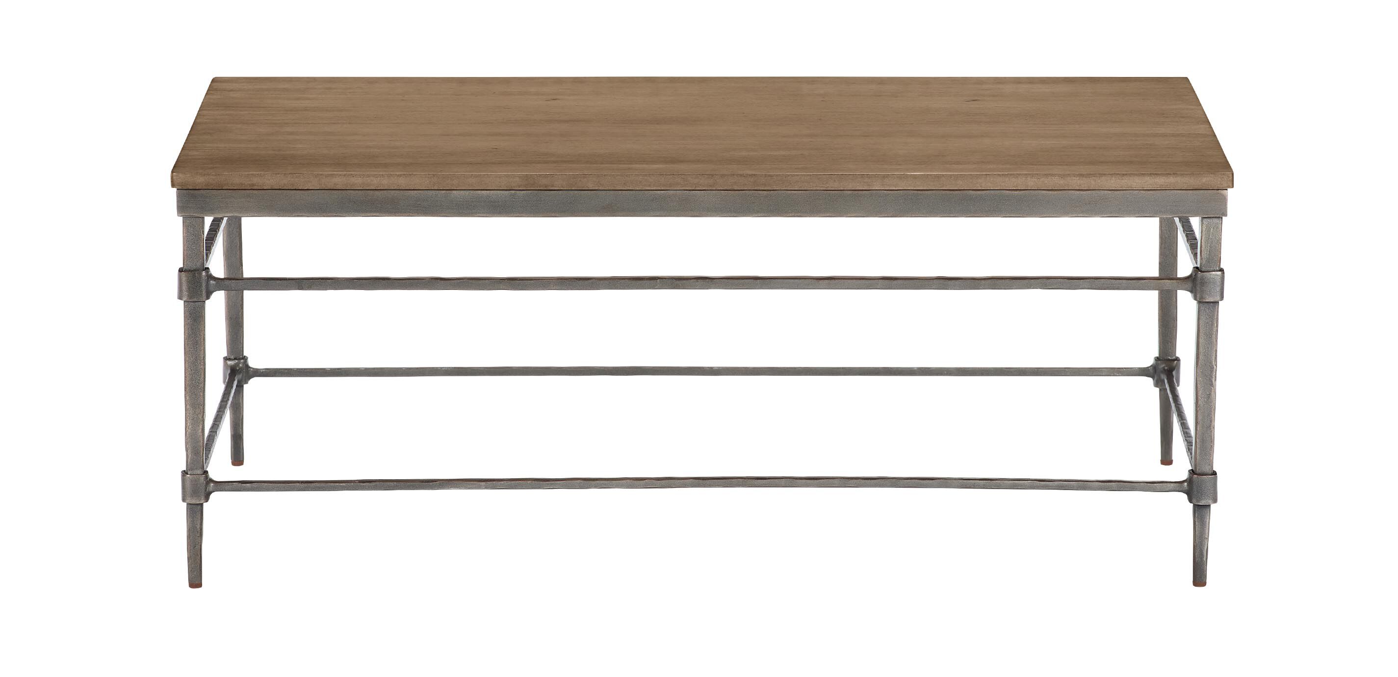 Vida Rectangular Wood-Top Coffee Table