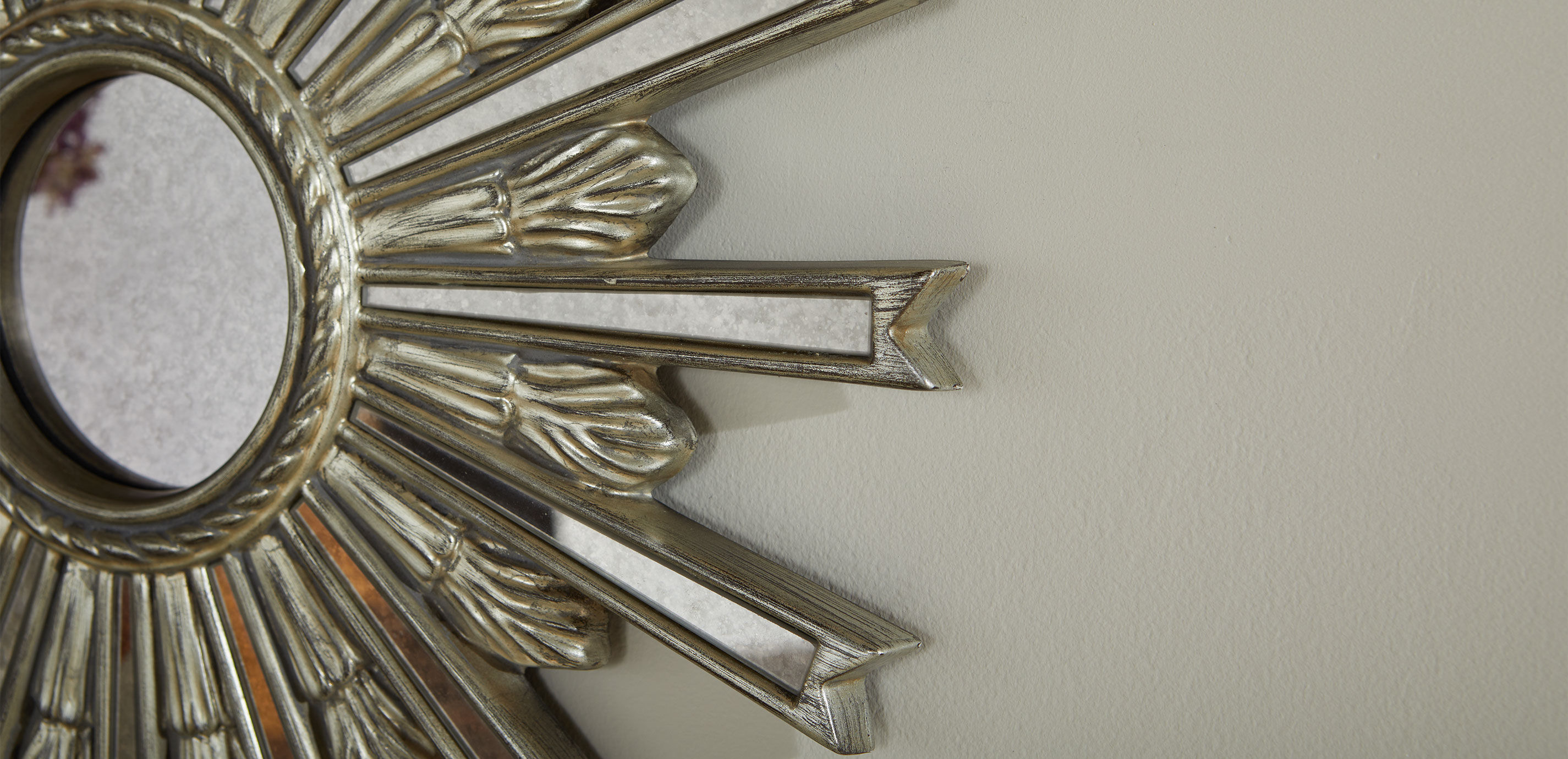 Miroir en forme d&rsquo;&eacute;toile argent&eacute;e 51&nbsp;cm_3