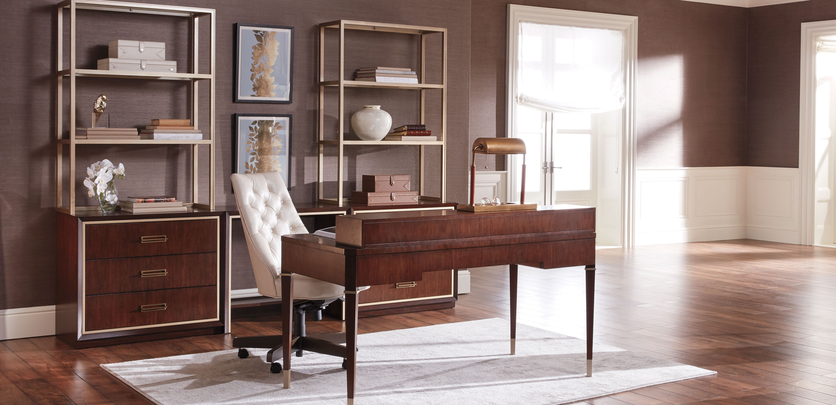 Faraday Classic Two-Drawer File Cabinet with Hutch_6