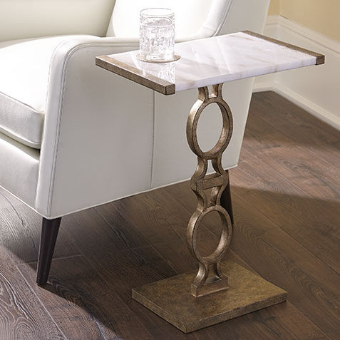 Owen Marble-Top Accent Table Product Tile Hover Image 421862   GLD