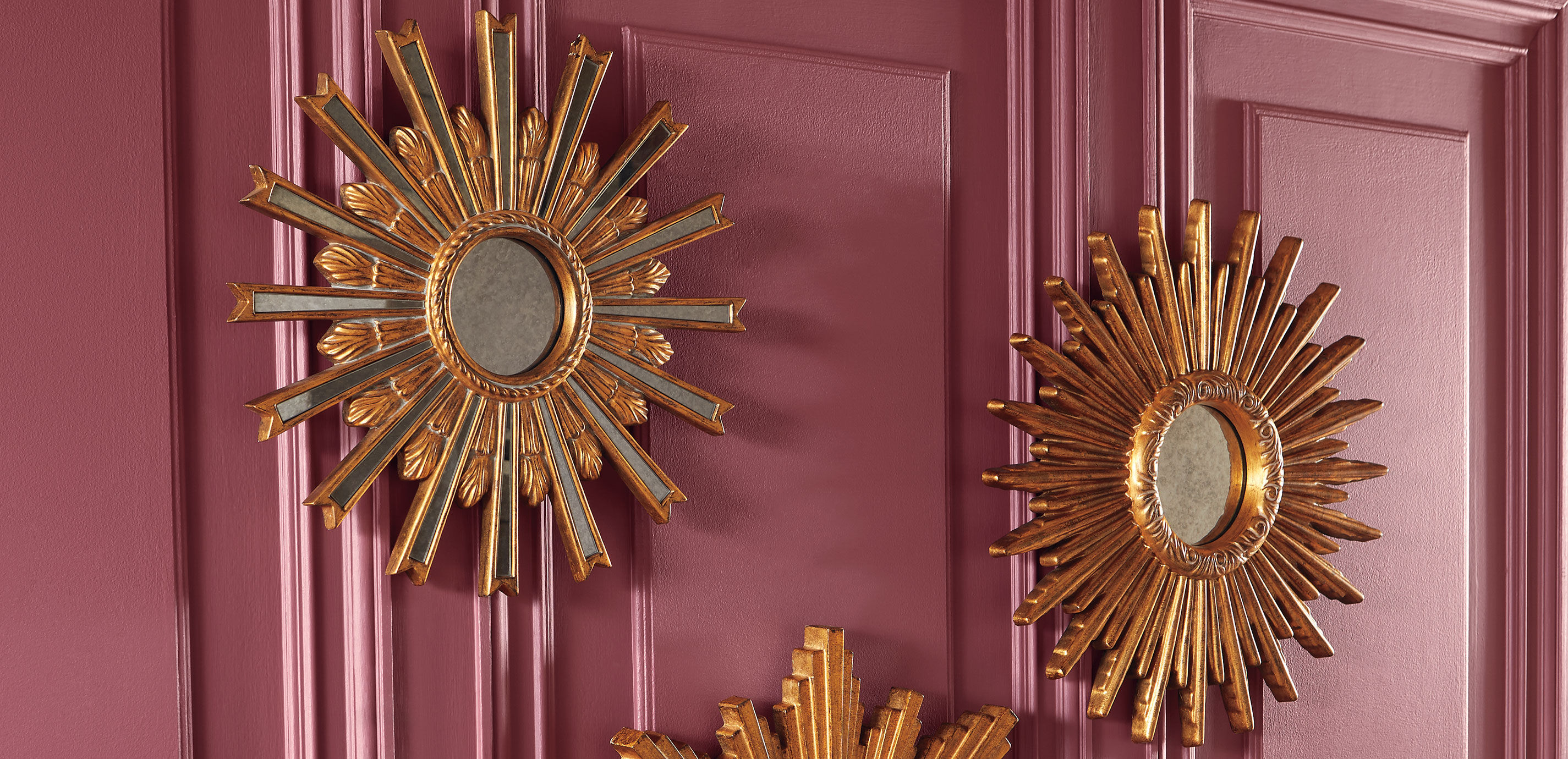 Miroir en forme d&rsquo;&eacute;toile dor&eacute;e 61&nbsp;cm_2