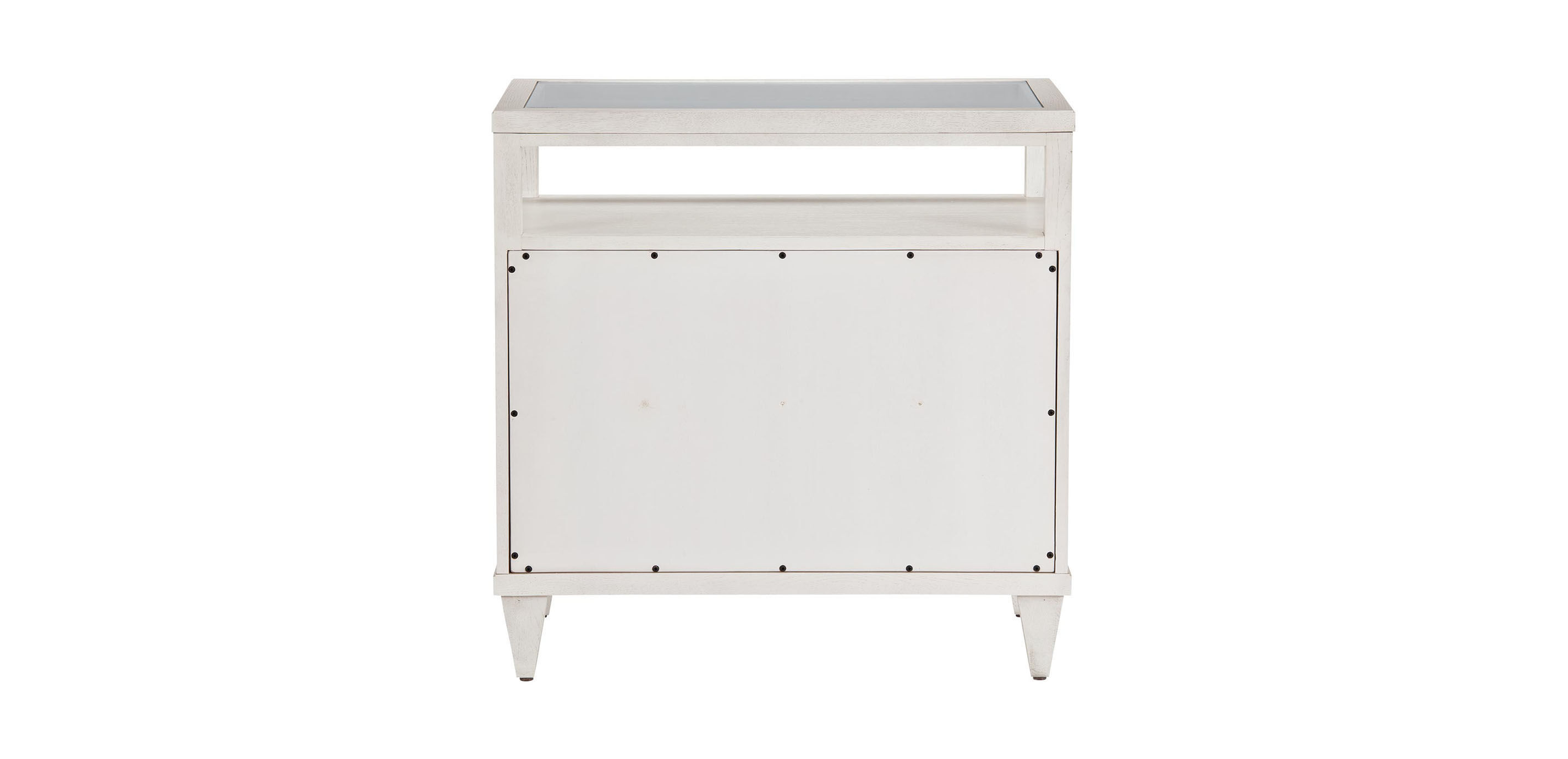 Heston Oak Glass-Top Night Table_4