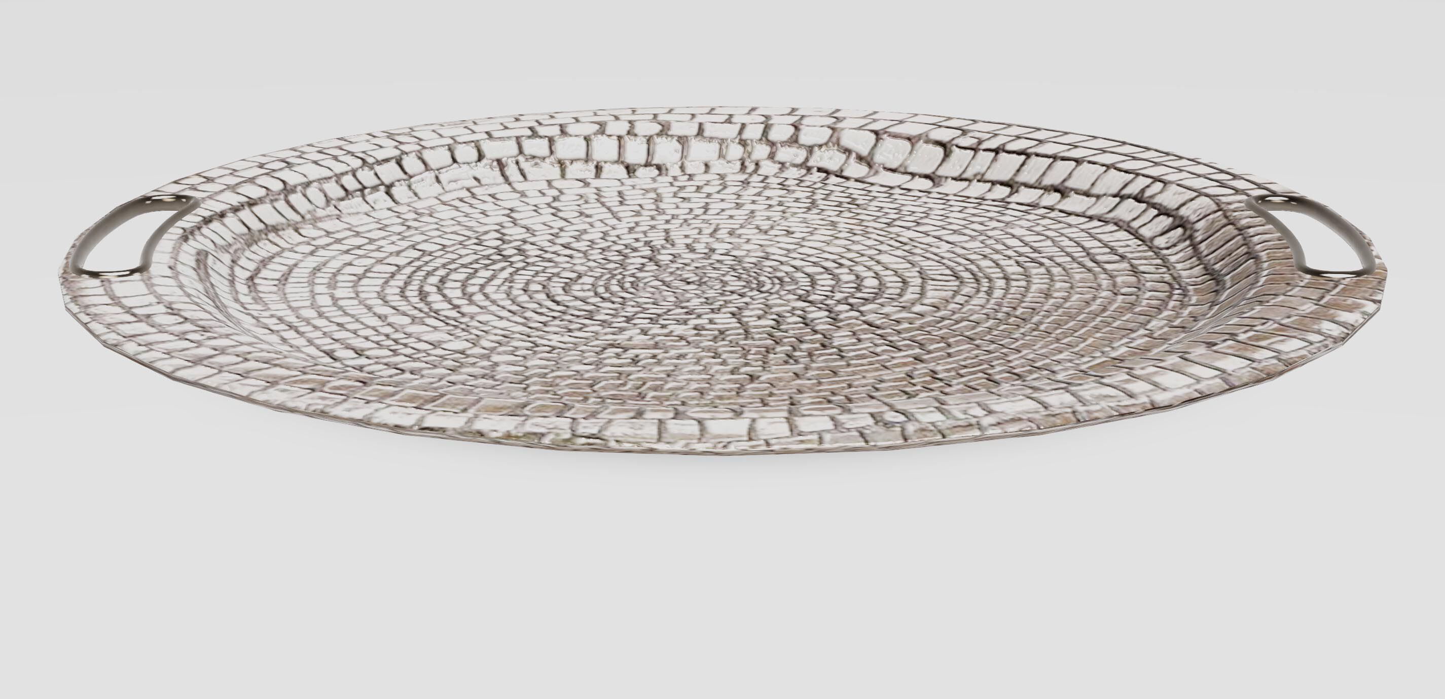 Round Croco Tray 1