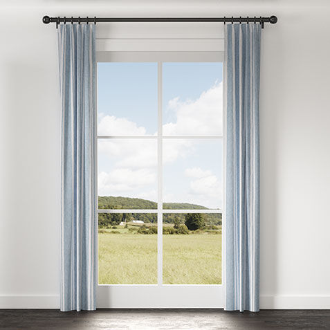 Cabana Stripe Linen Drapery Panel image