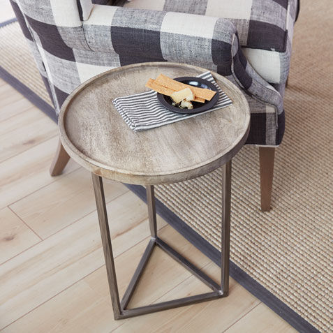 Bolton Round Wood Accent Table Product Tile Hover Image Bolton