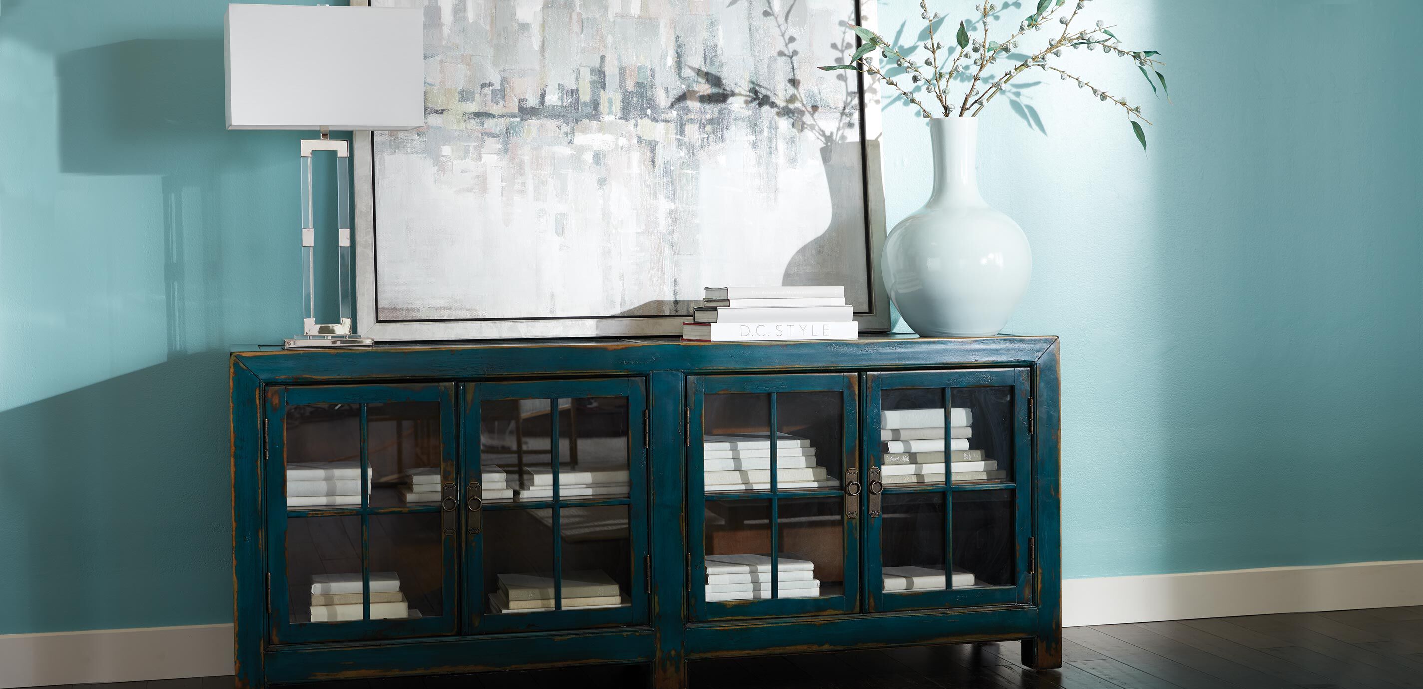 Dressoir Bas Avec Vitrine Ming_5