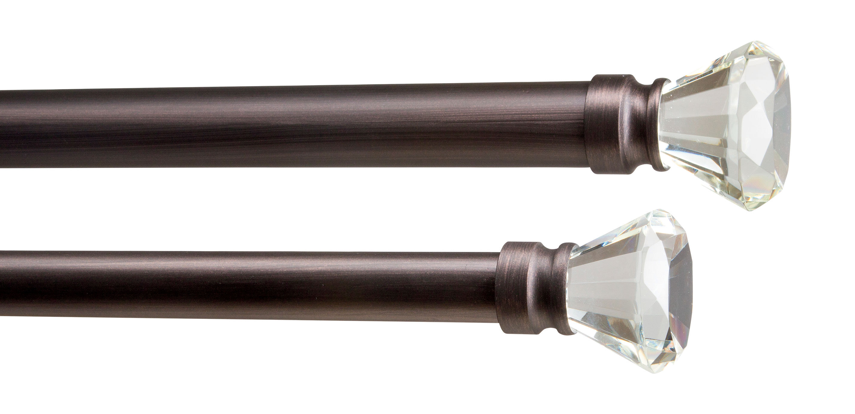 Glass Diamond Finial Hardware Set