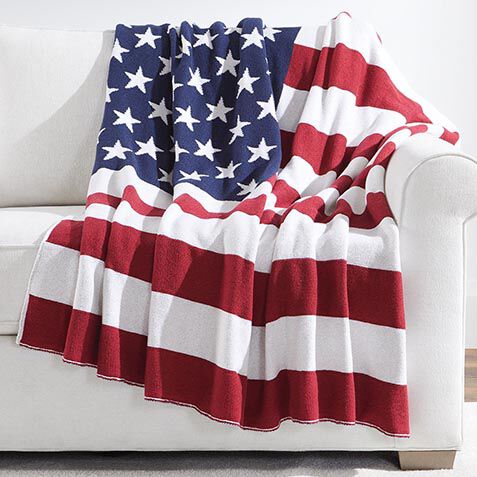 American Flag Recycled Cotton Throw image