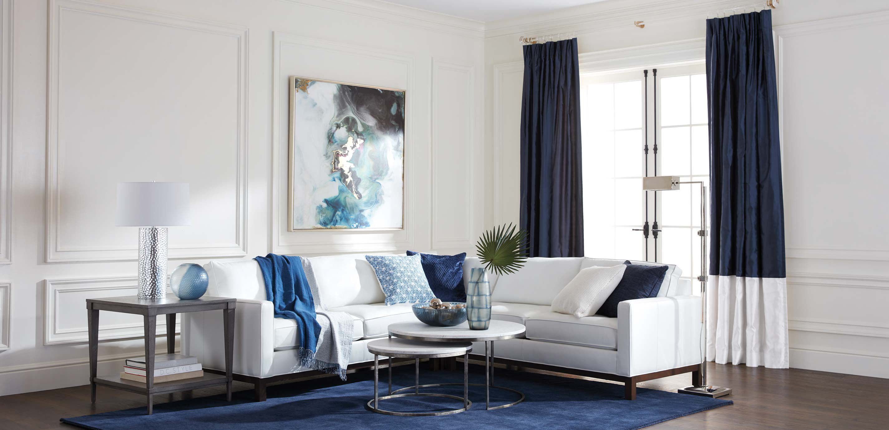 Satin Dupioni Drapery Panel with Trim Border_1