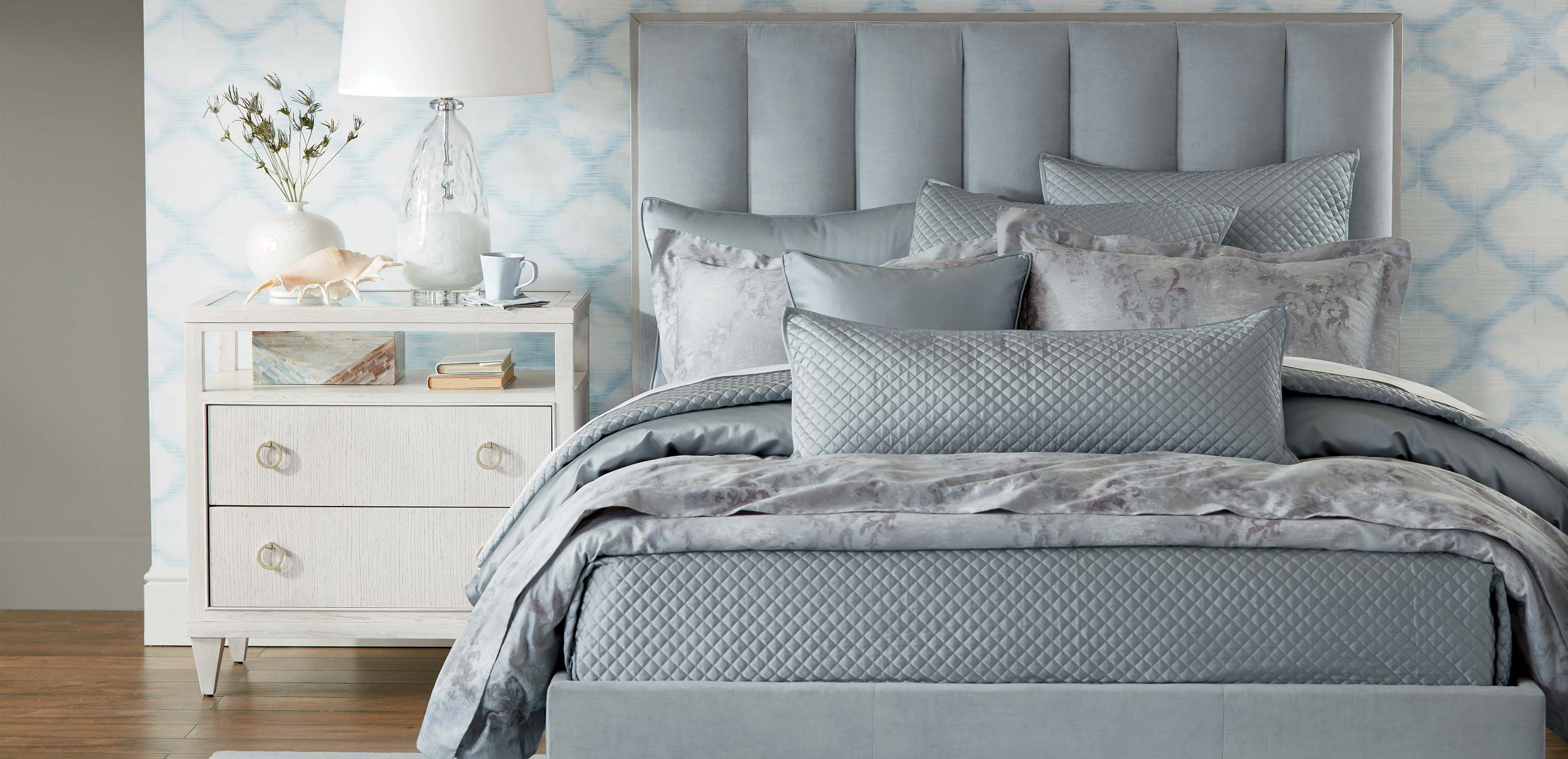 Salena Quilted Coverlet and Shams, Mist Blue_4