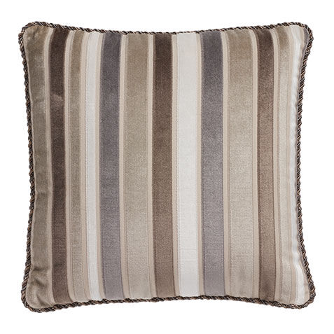 Cut Velvet Stripe Pillow image