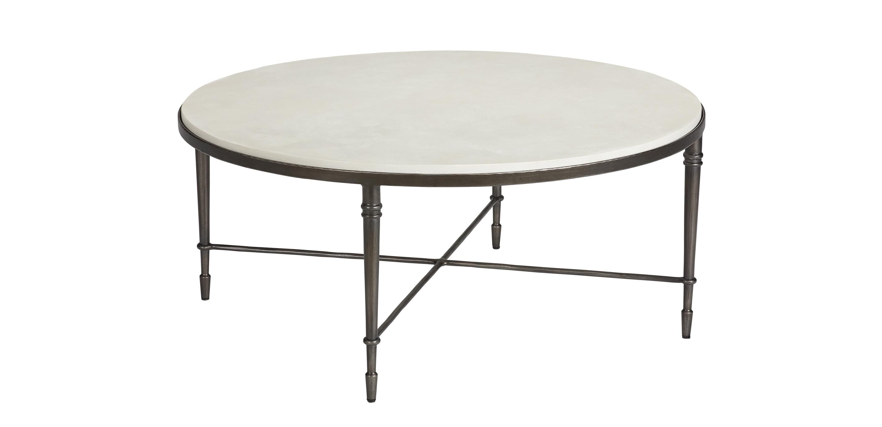 Valeria Stone-Top Round Coffee Table_1