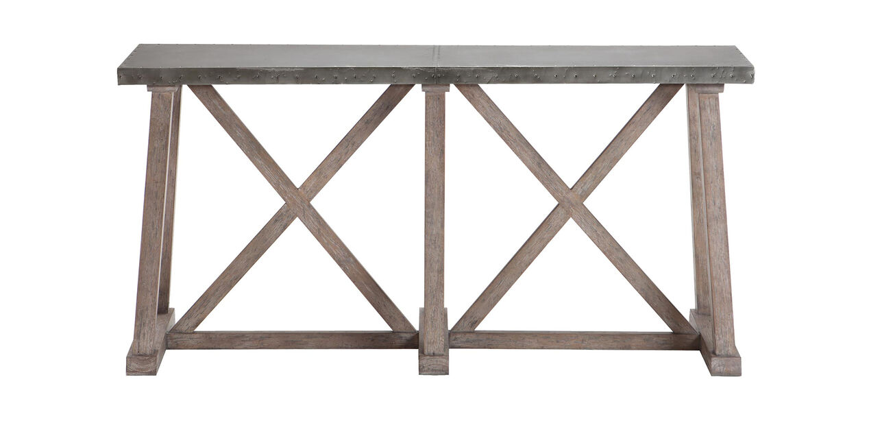 Bruckner MetalTop Console Table Console Tables Ethan Allen