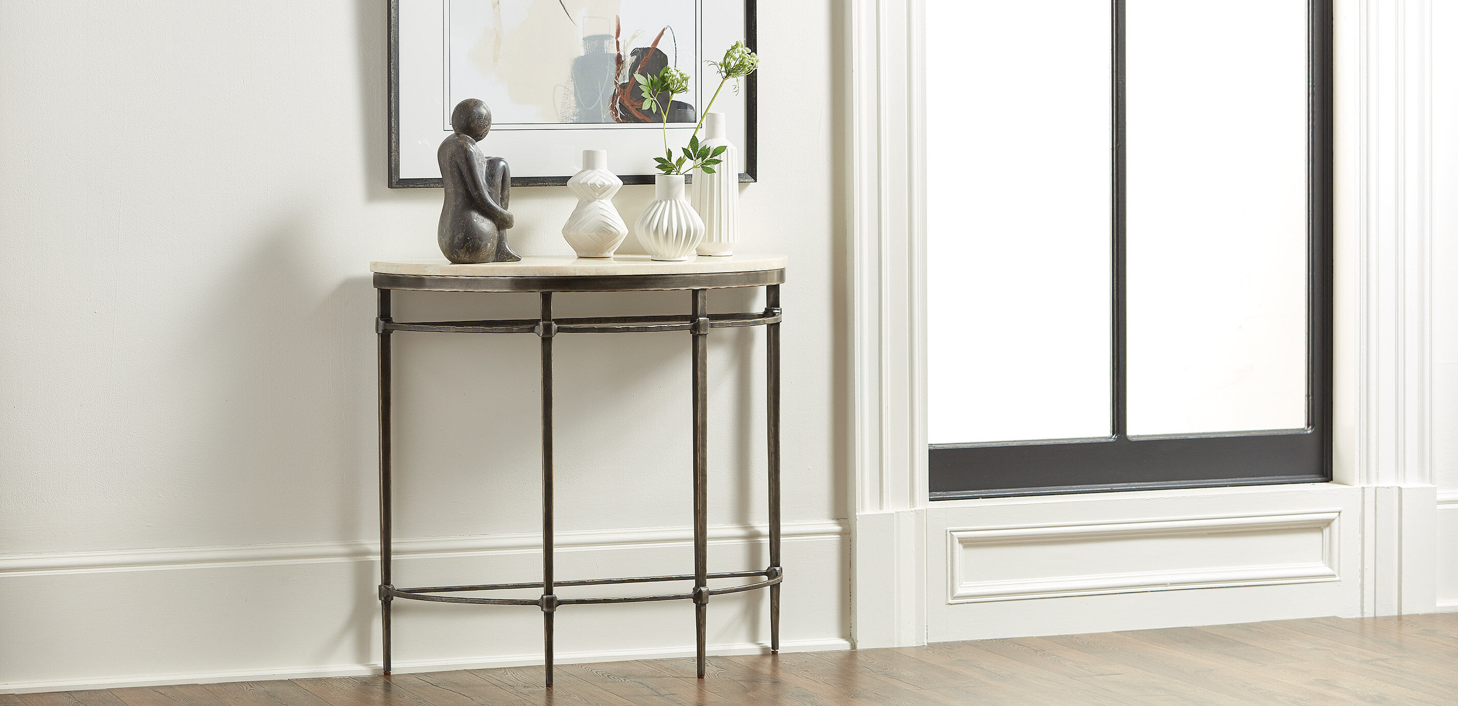 Vida Stone-Top Demilune Console_6