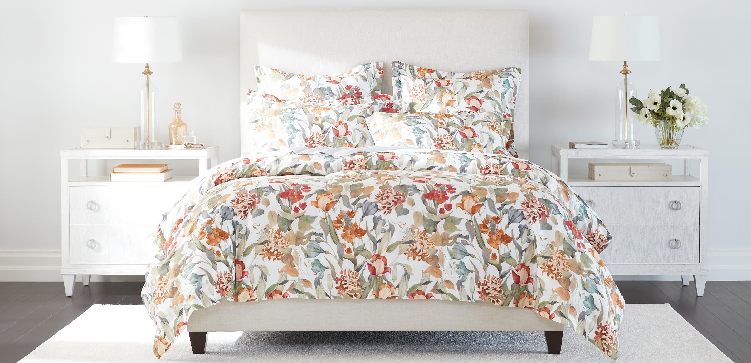 Autumn Garden Duvet Cover and Shams Set