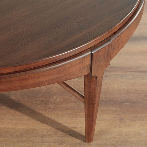 Draper Round Wood Midcentury Coffee Table Product Tile Hover Image 238041