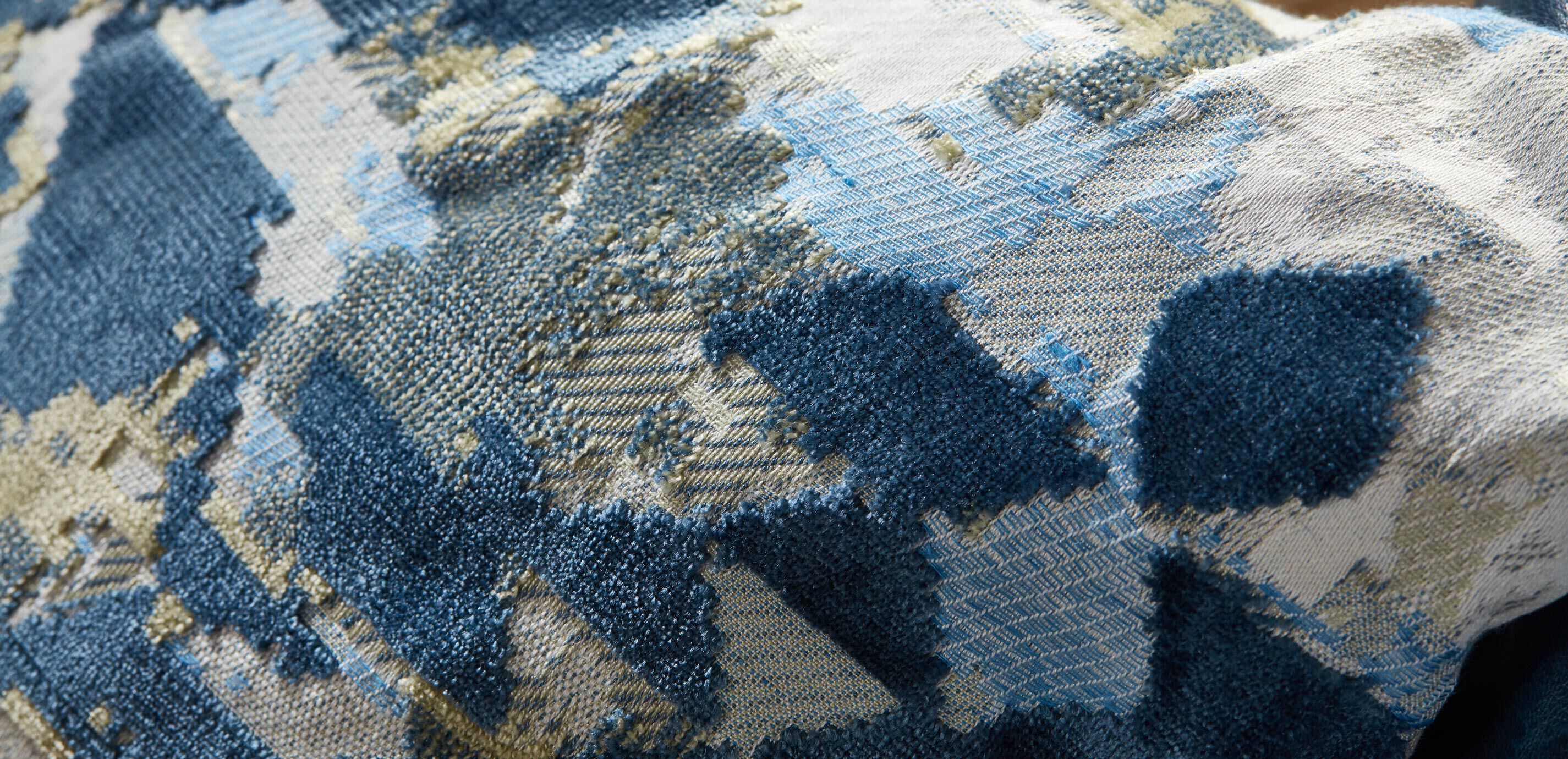 Mixed Blue Abstract Pillow_2