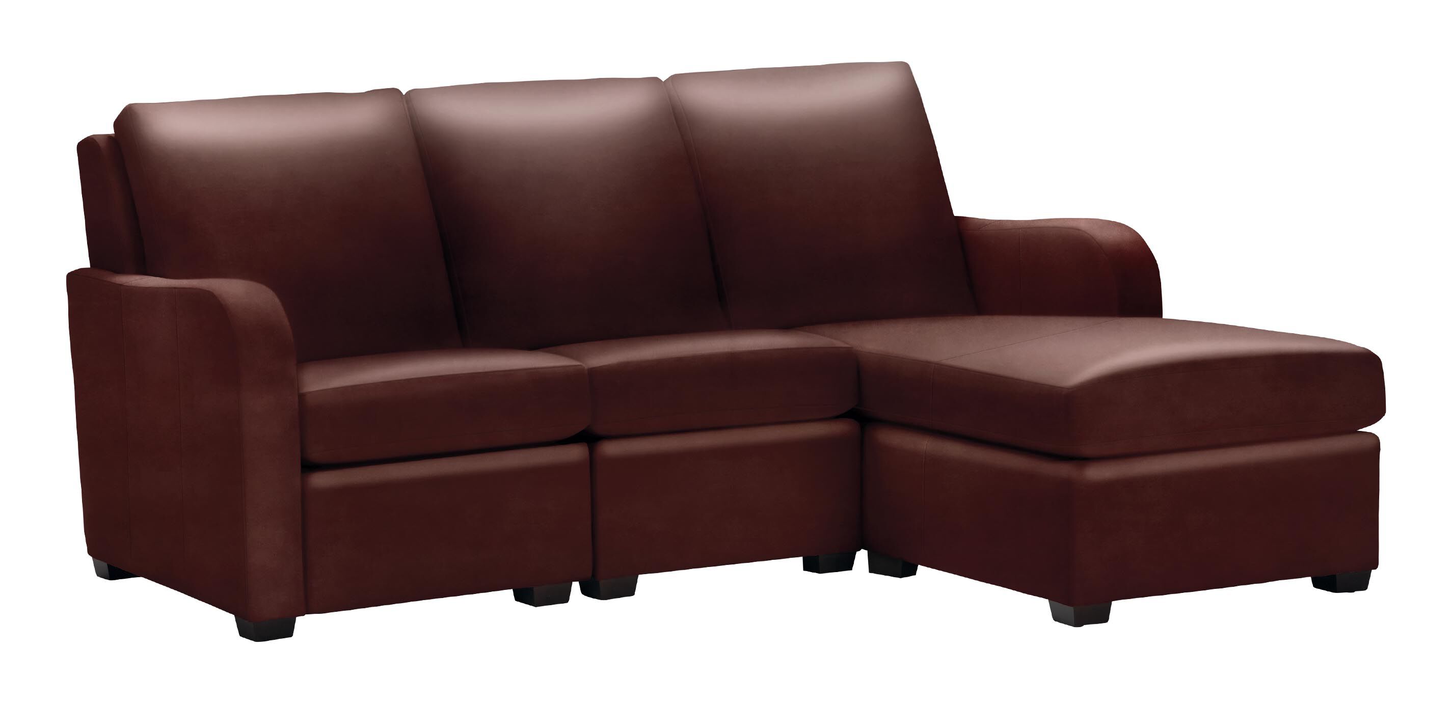 Jennings Leather Three-Piece Chaise Sectional_1