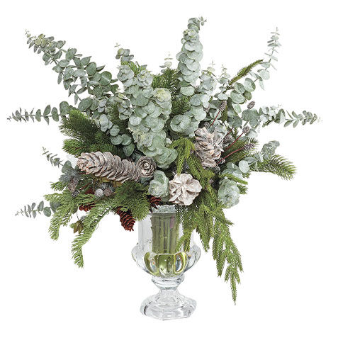 Evergreen & Eucalyptus Holiday Centerpiece image 443764   GRN