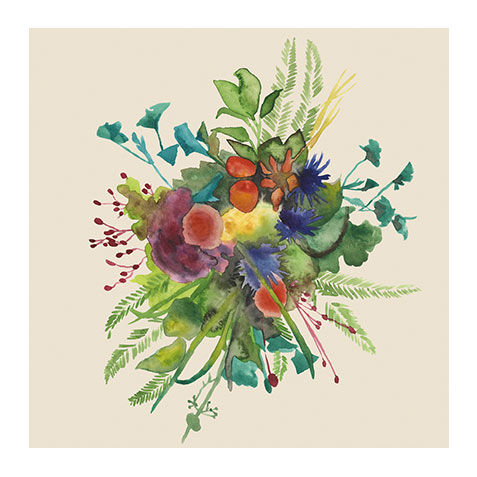 Watercolor Floral Spray III image