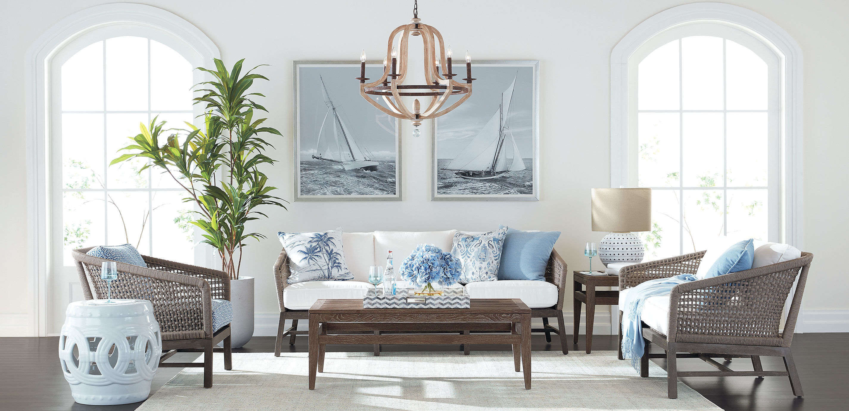 Chevron 24" Square Bone Tray_5