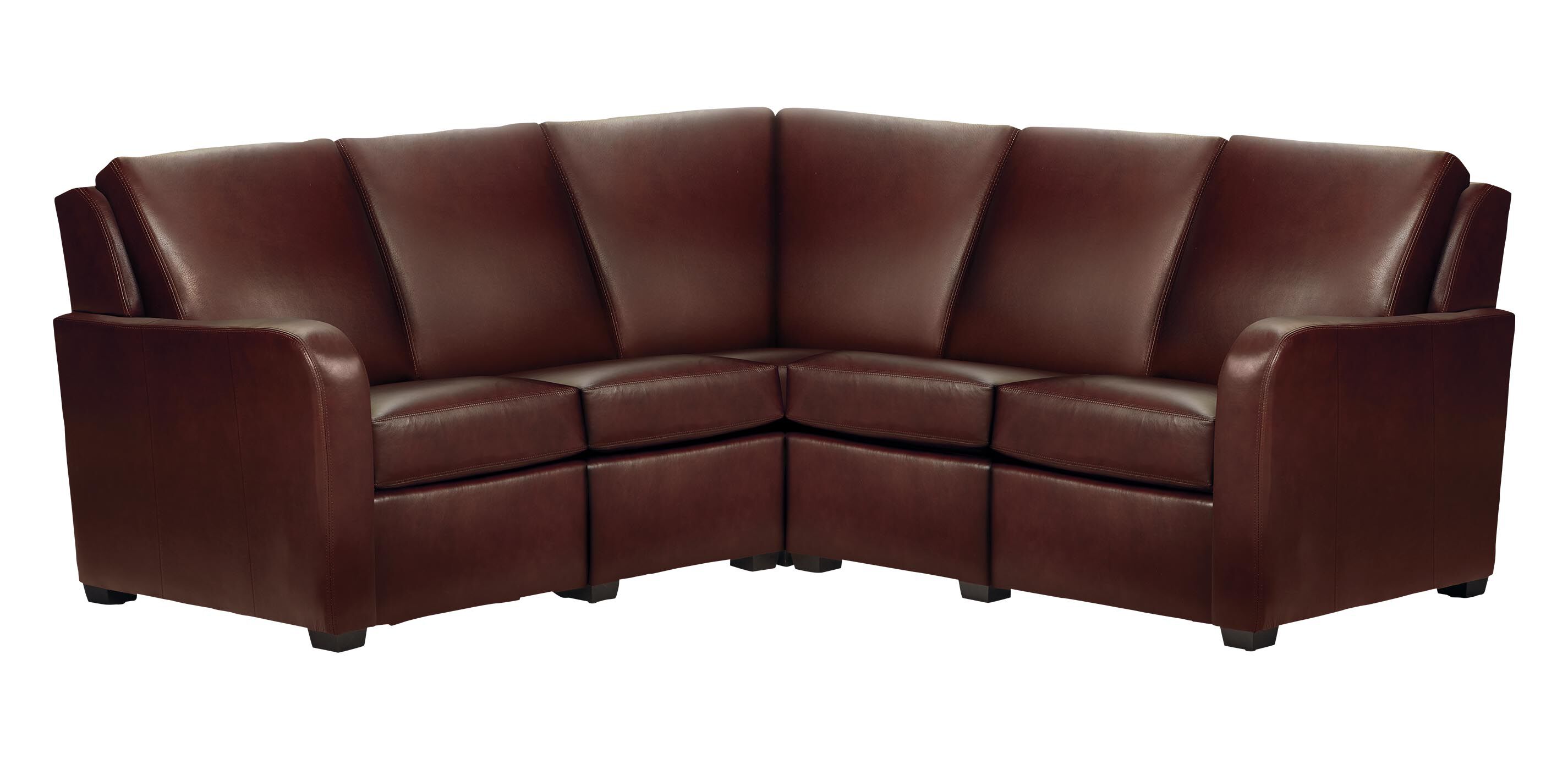 Jennings Leather Five-Piece Motion Sectional