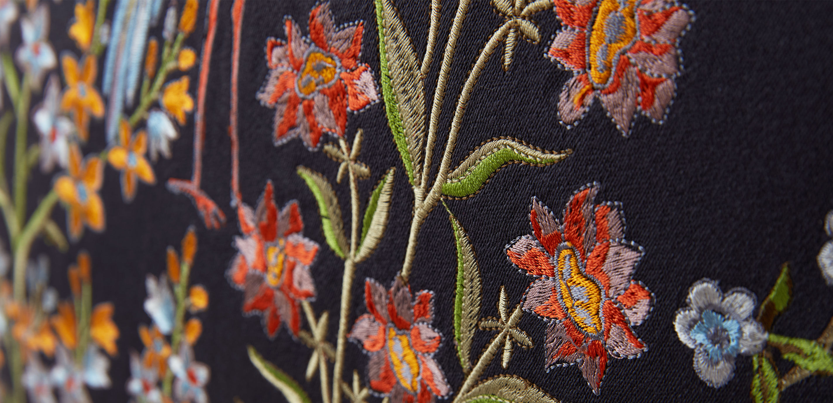 Embroidered Crane Pillow_2