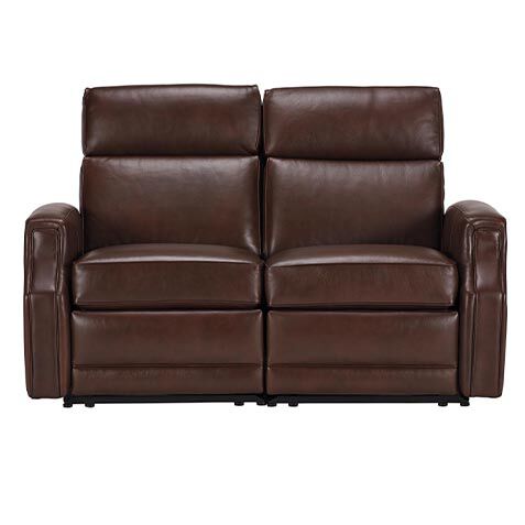 Conover Scoop-Arm Wall-Reclining Modular Leather Sofa image