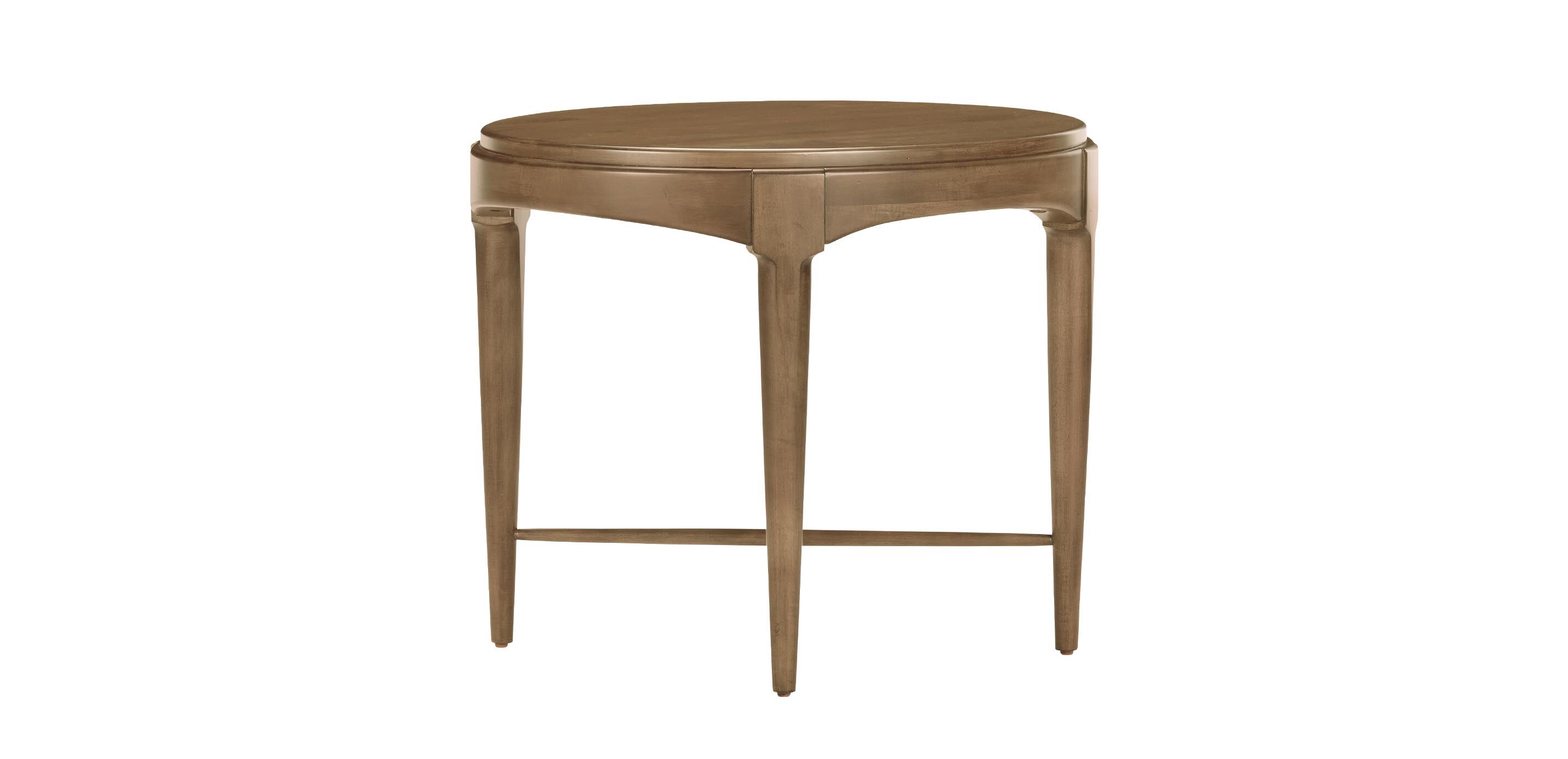 Draper Oval Wood Midcentury End Table