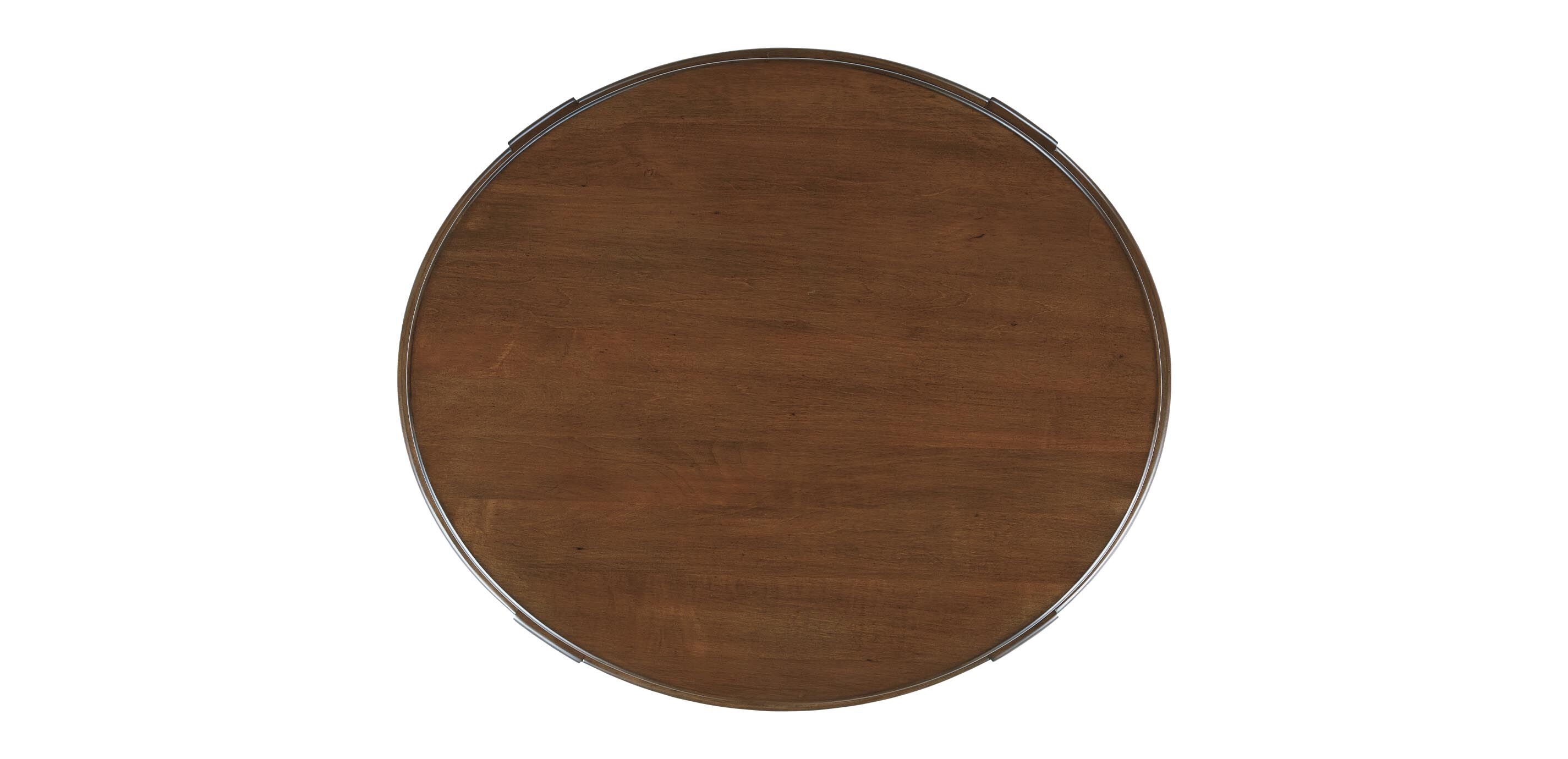 Draper Oval Wood Midcentury End Table_6