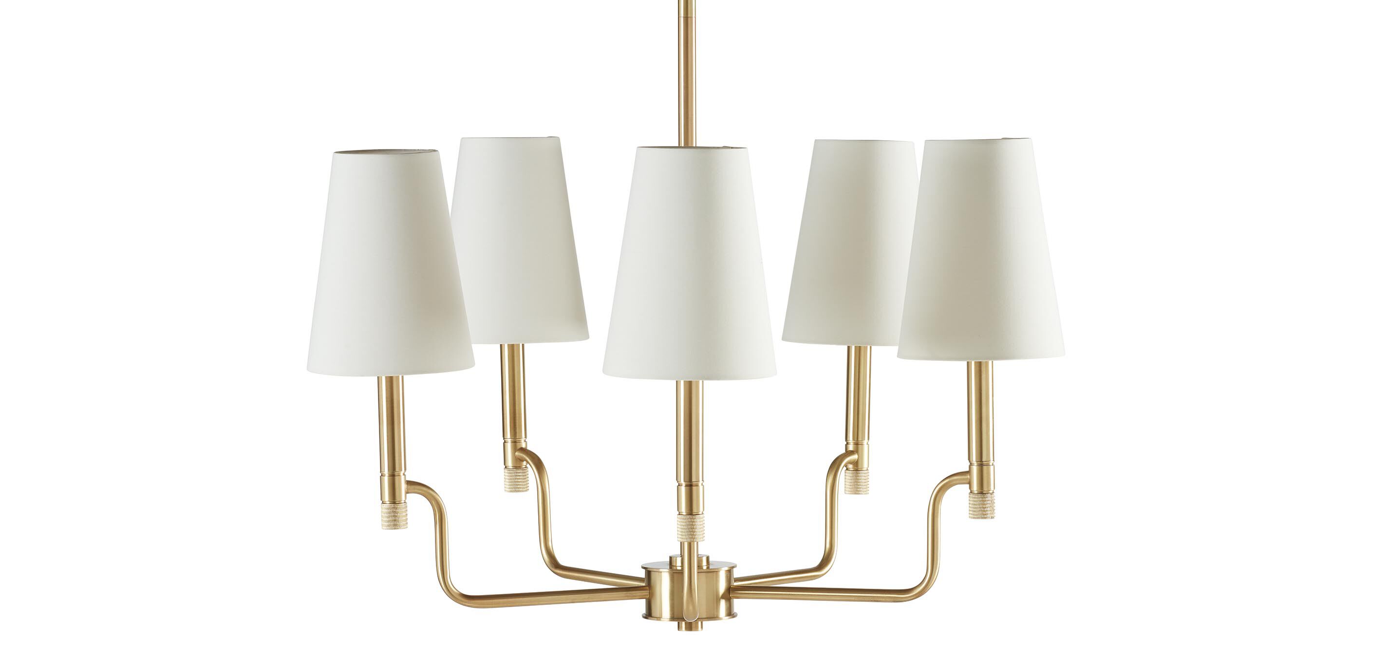 Turnbull Small Chandelier, Polished Brass