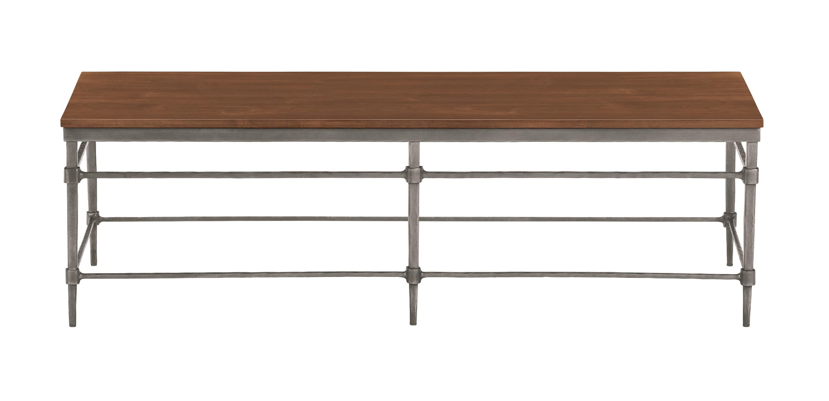 Vida Rectangular Wood-Top Coffee Table