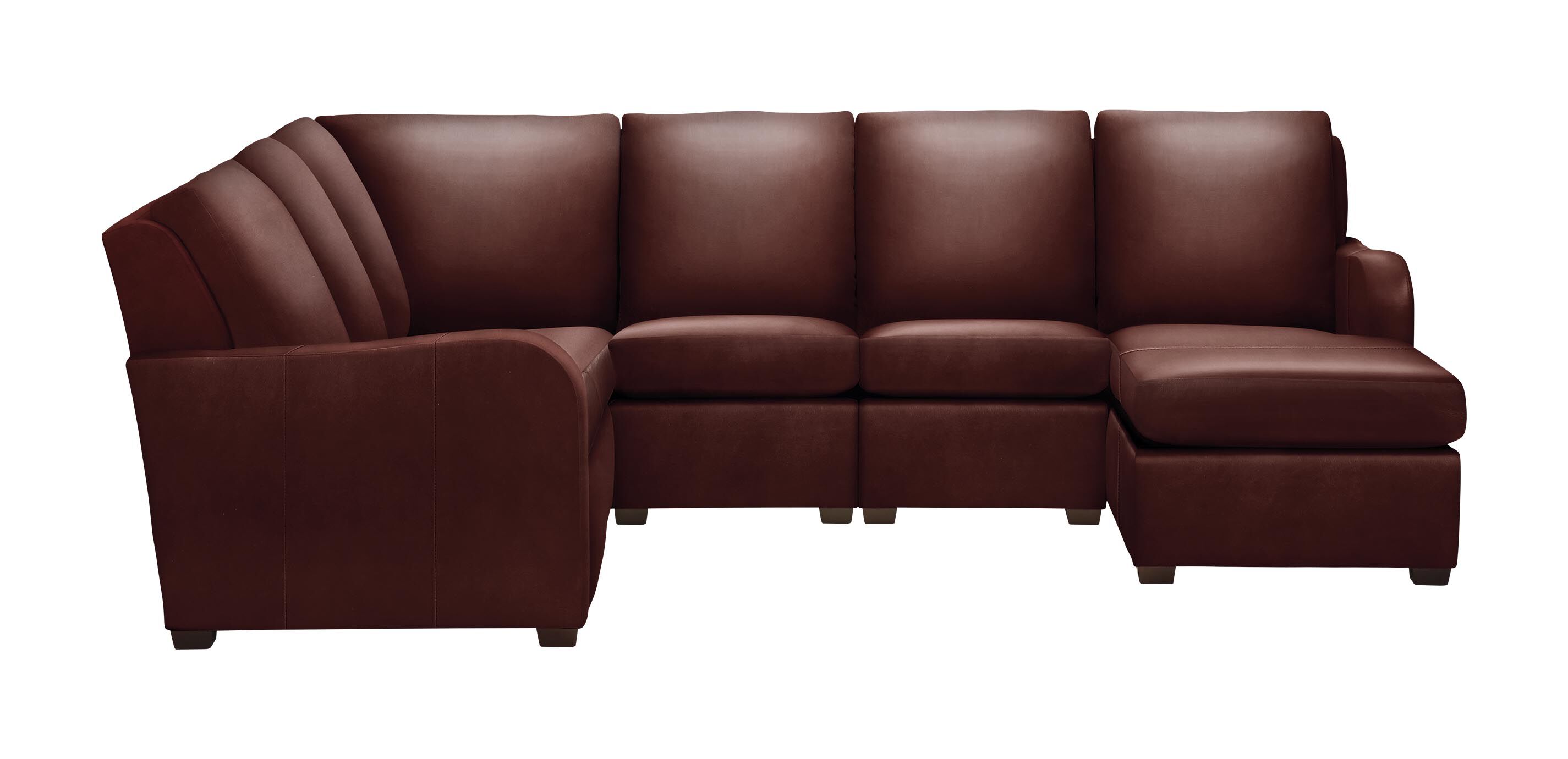 Jennings Leather Six-Piece Motion with Chaise
