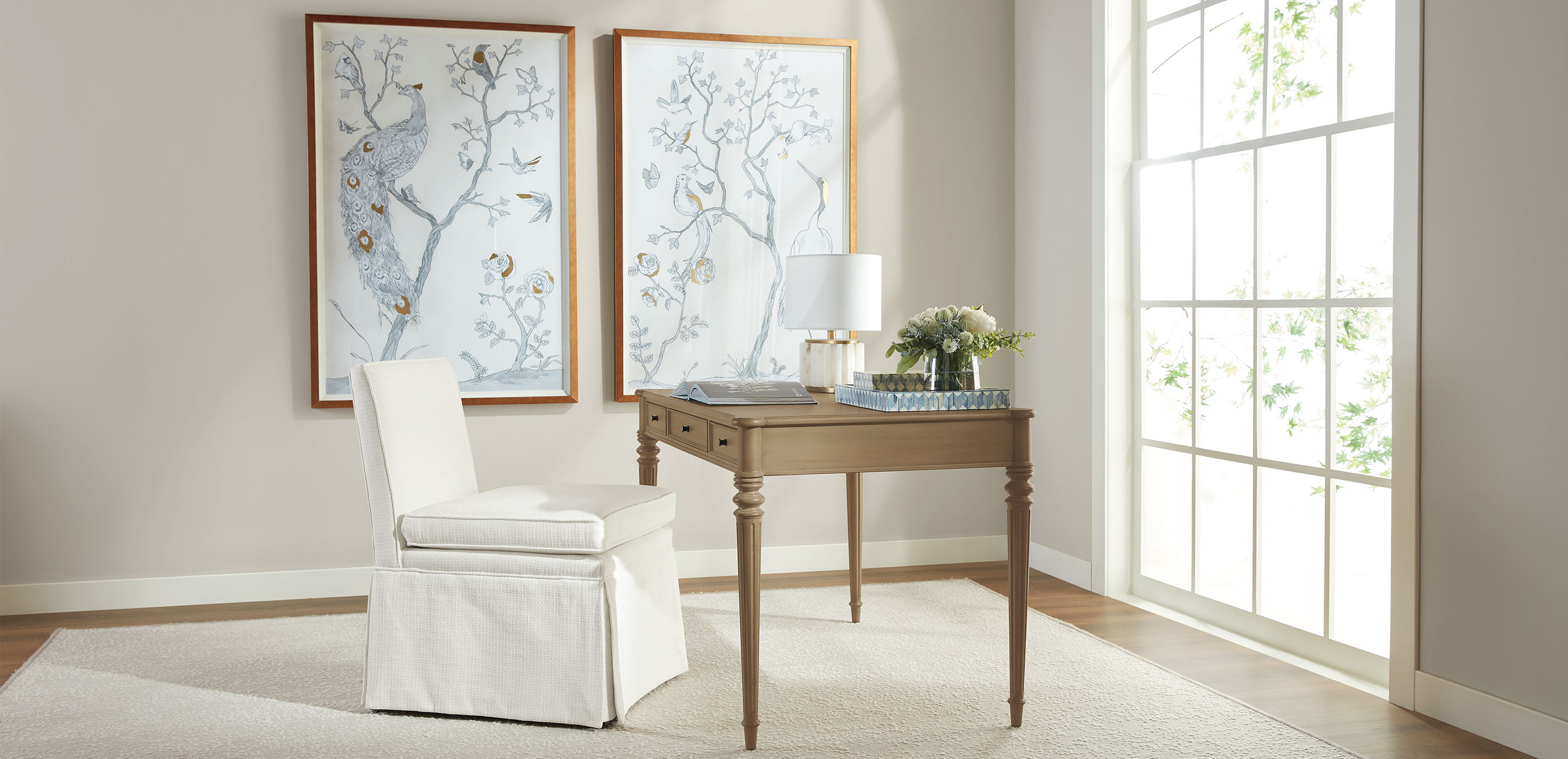 Custom Turret-Corner Home Office Desk_8